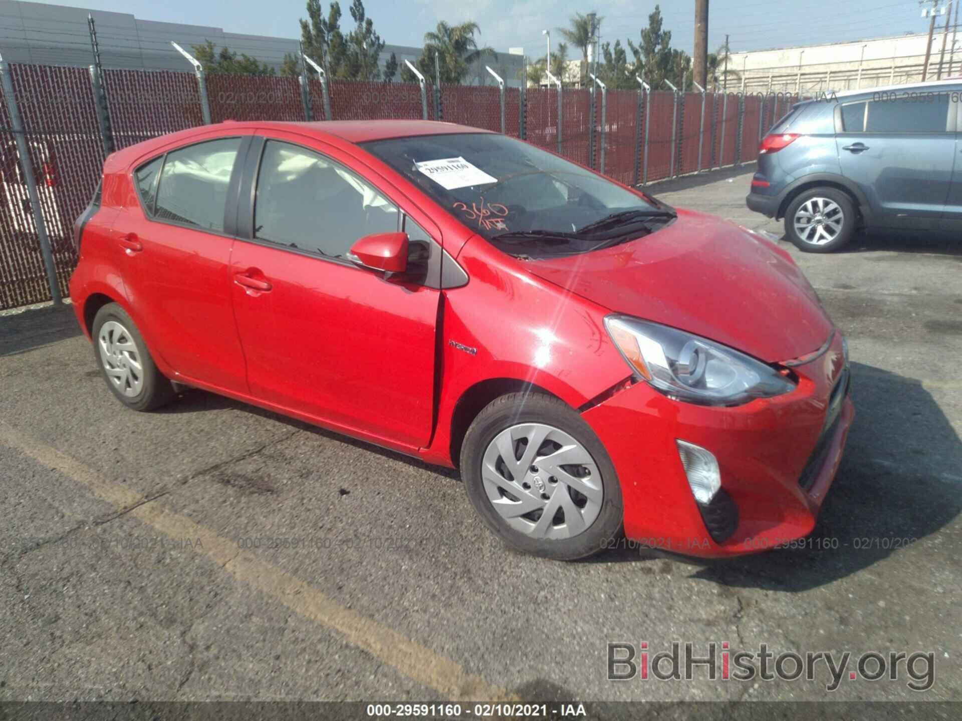 Photo JTDKDTB39G1139652 - TOYOTA PRIUS C 2016