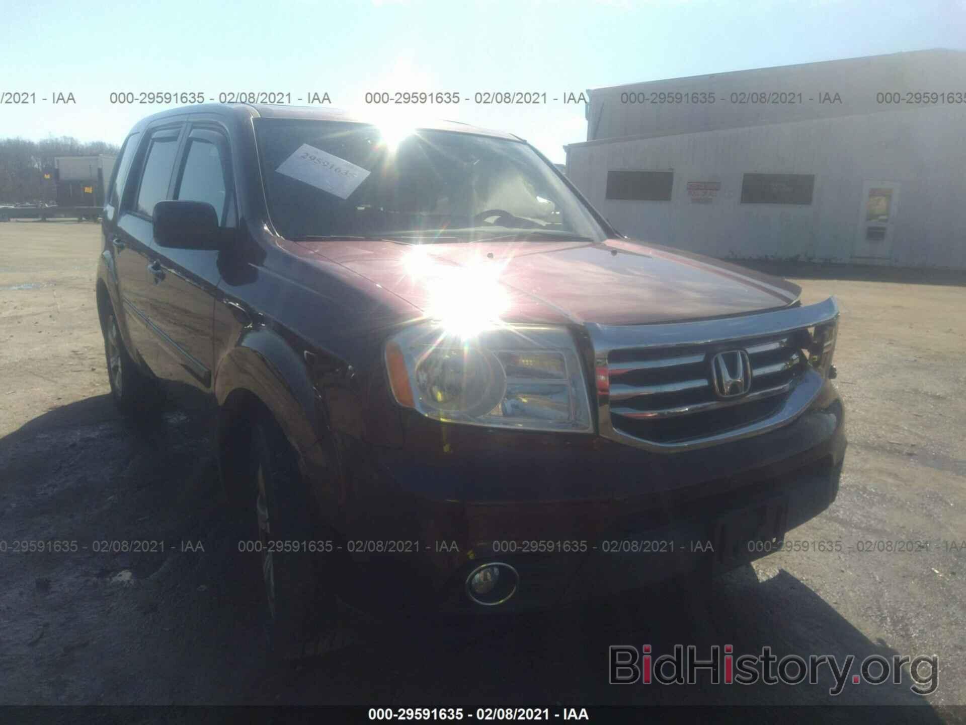 Photo 5FNYF4H57DB028569 - HONDA PILOT 2013