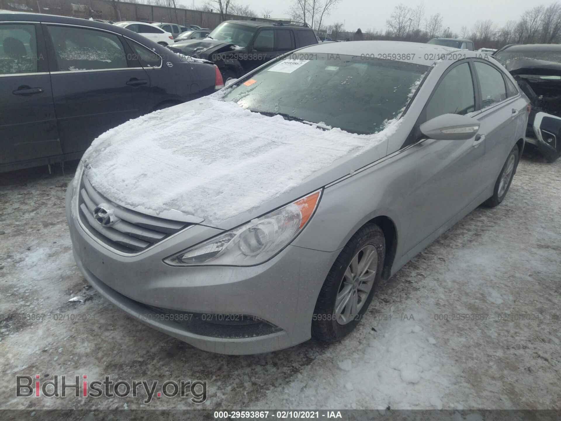 2014 HYUNDAI SONATA - VIN: 5NPEB4ACXEH892090 - Фото 2