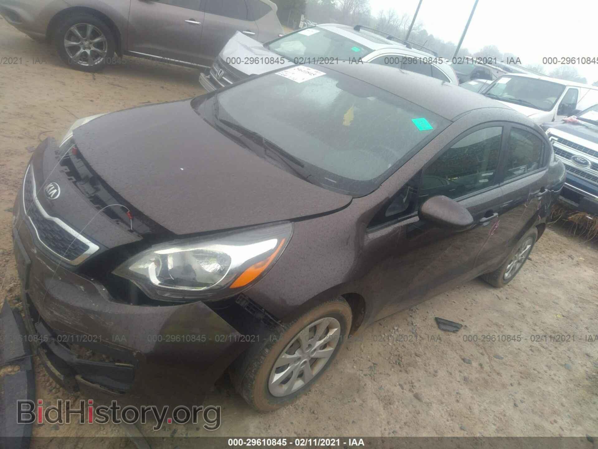 2013 KIA RIO - VIN: KNADN4A36D6187246 - Фото 2