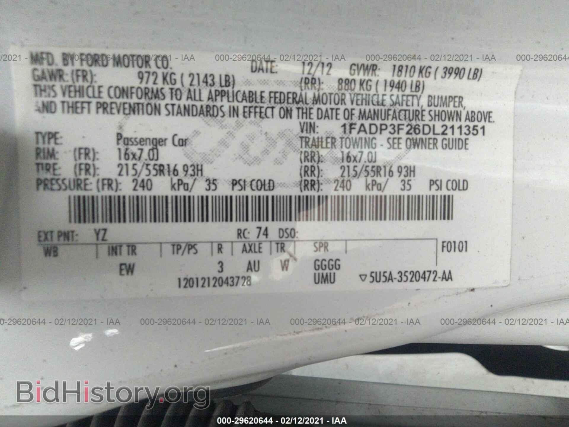 2013 FORD FOCUS - VIN: 1FADP3F26DL211351 - Photo 9