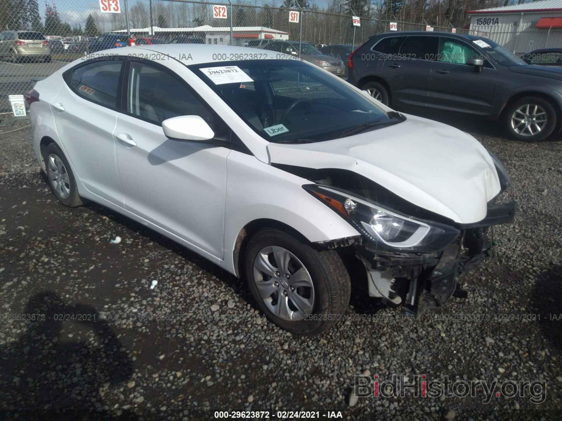 Photo 5NPDH4AEXGH698285 - HYUNDAI ELANTRA 2016