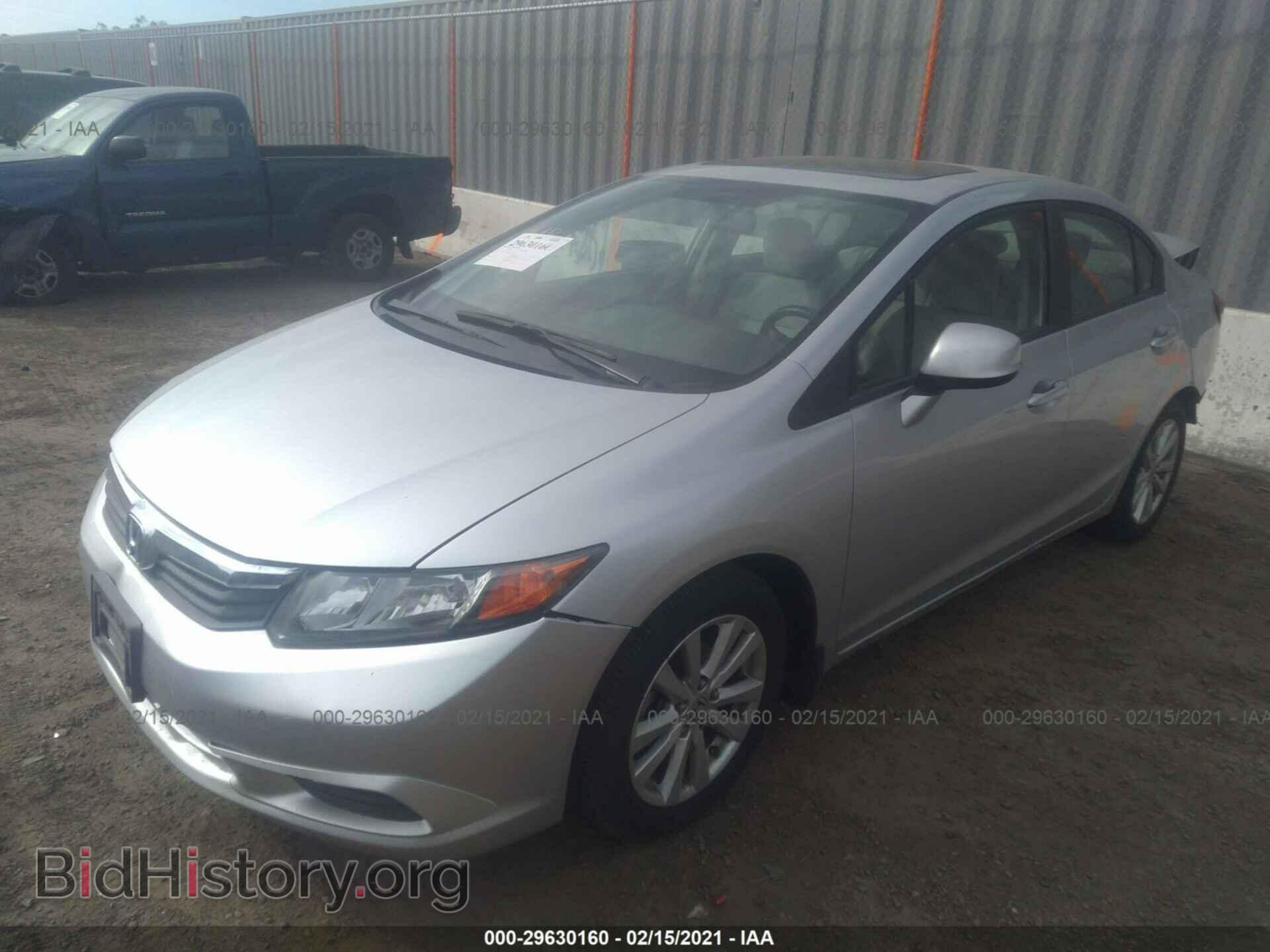 2012 HONDA CIVIC SDN - VIN: 2HGFB2F83CH608819 - Фото 2