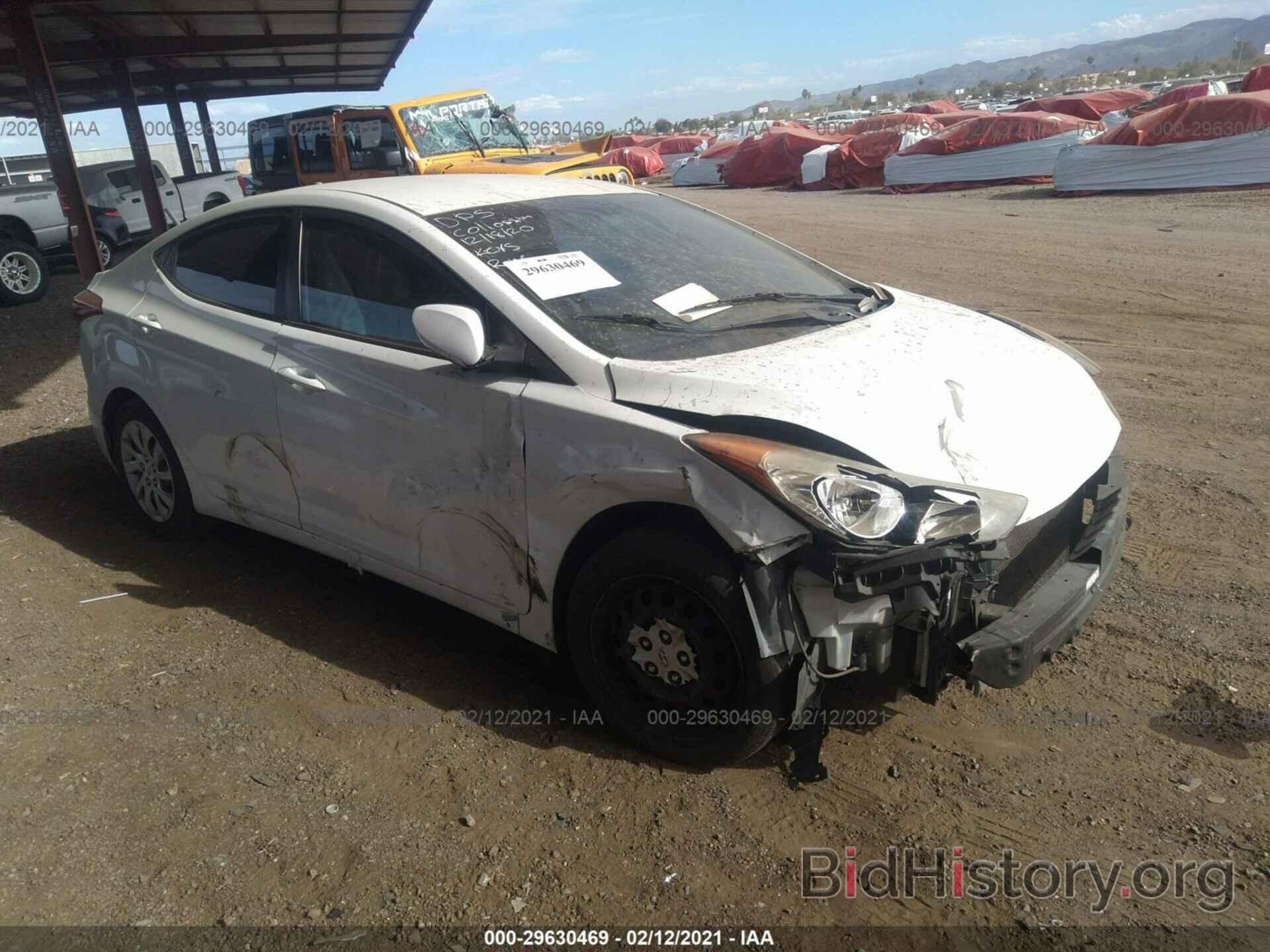 Photo 5NPDH4AE0CH140276 - HYUNDAI ELANTRA 2012