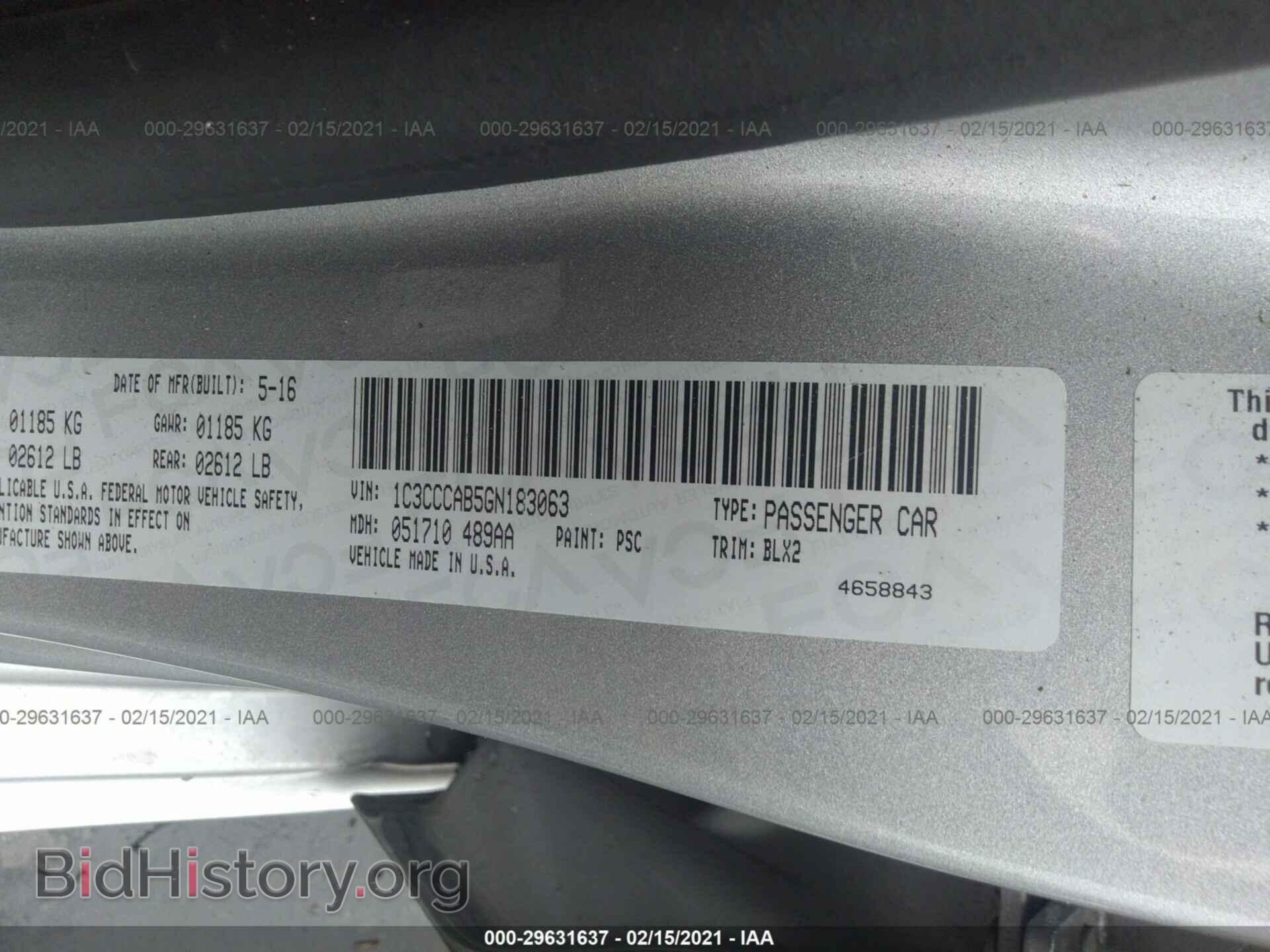 2016 CHRYSLER 200 - VIN: 1C3CCCAB5GN183063 - Фото 9