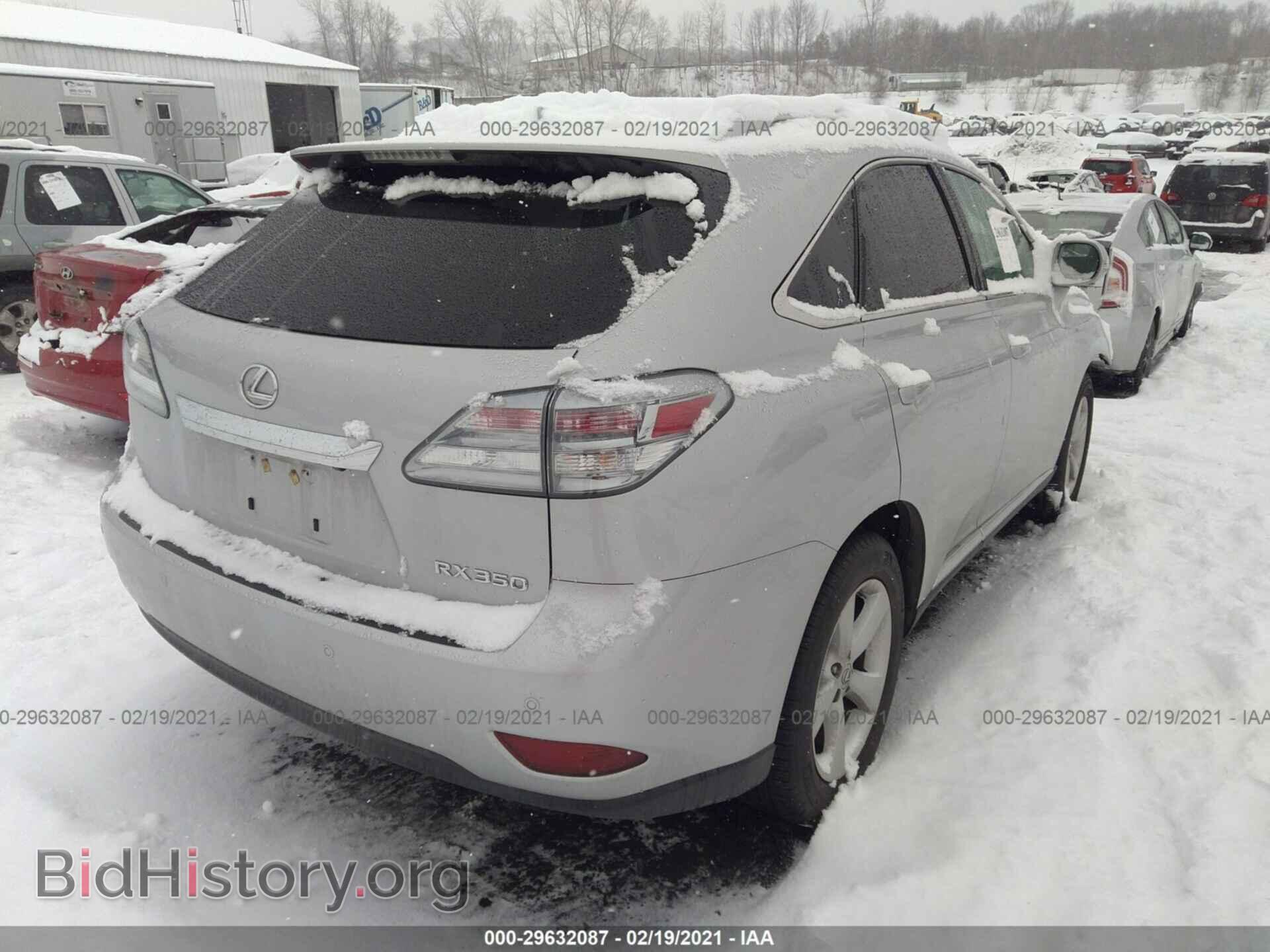 2012 LEXUS RX 350 - VIN: 2T2BK1BA4CC141397 - Фото 4