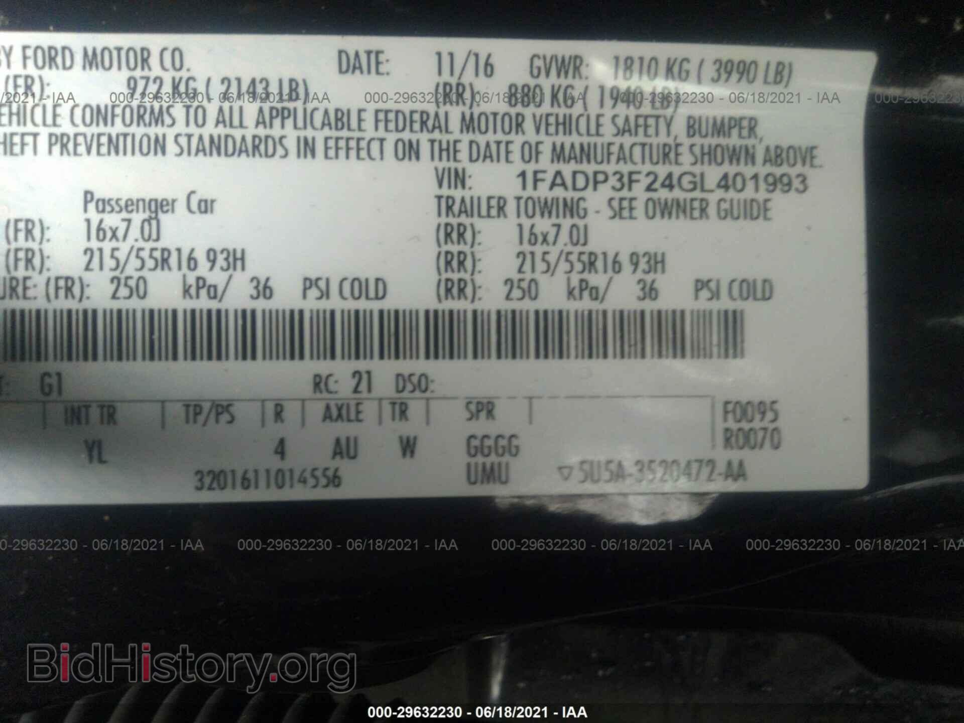 2016 FORD FOCUS - VIN: 1FADP3F24GL401993 - Photo 9