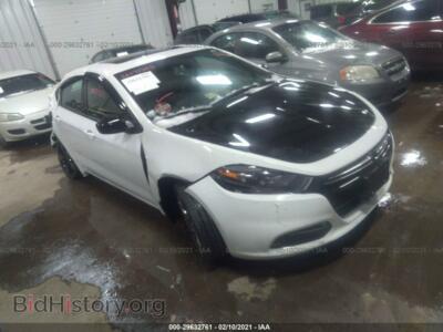 2014 Dodge DART SXT, белый — VIN 1C3CDFBB0ED742079, IAAI