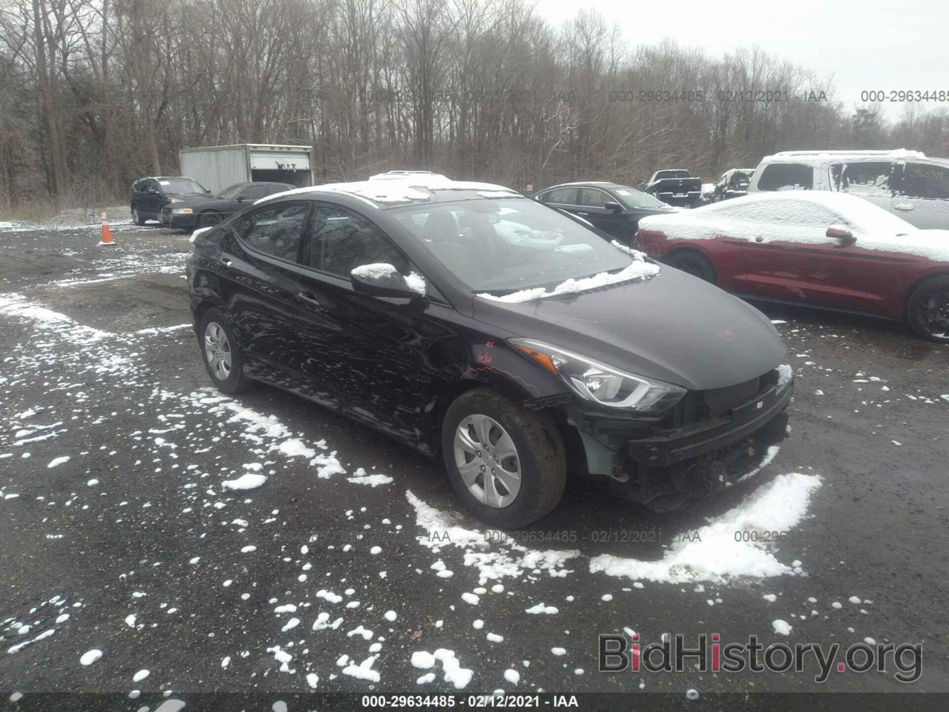 Photo KMHDH4AE5GU490204 - HYUNDAI ELANTRA 2016