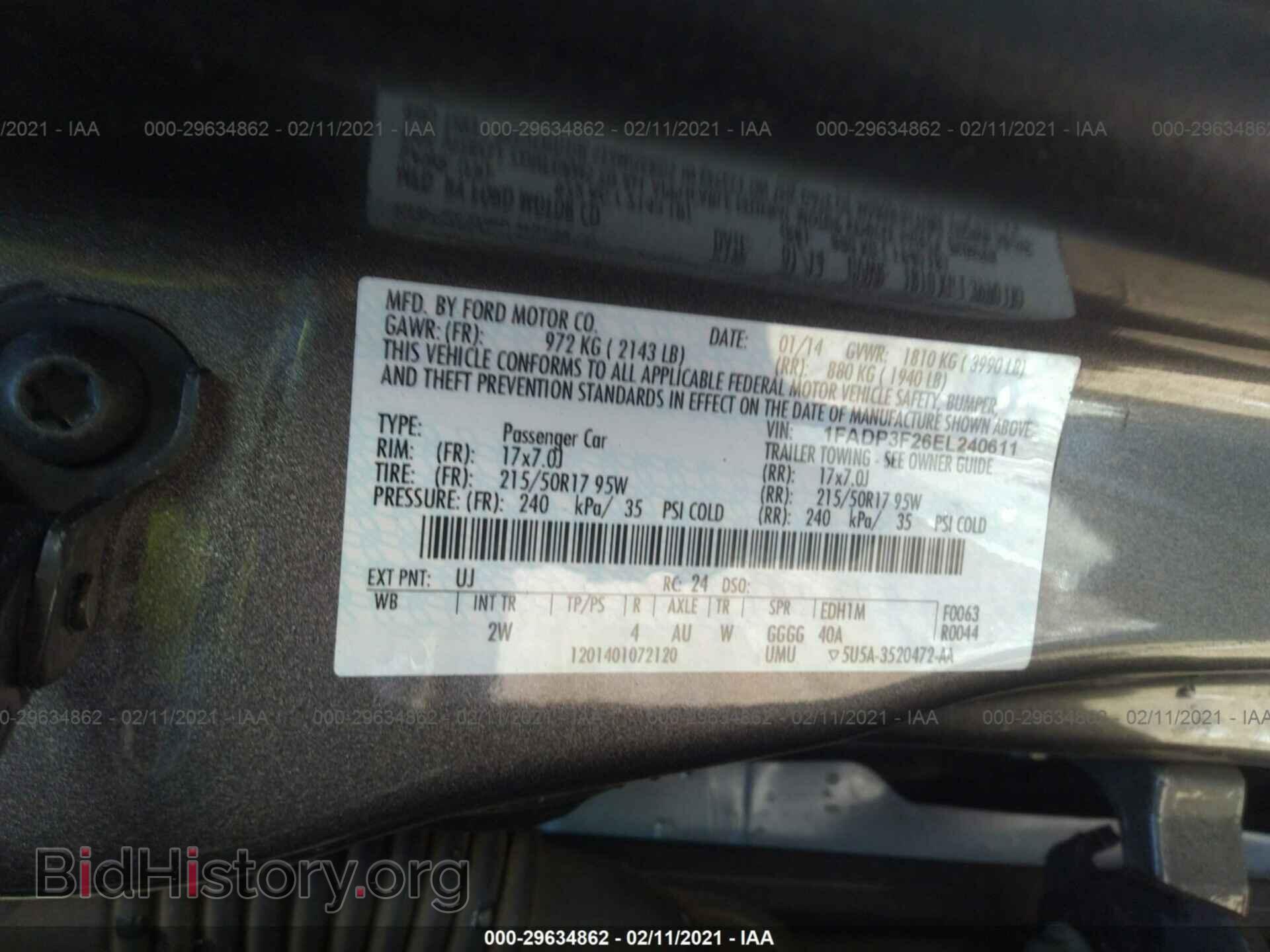 2014 FORD FOCUS - VIN: 1FADP3F26EL240611 - Photo 9