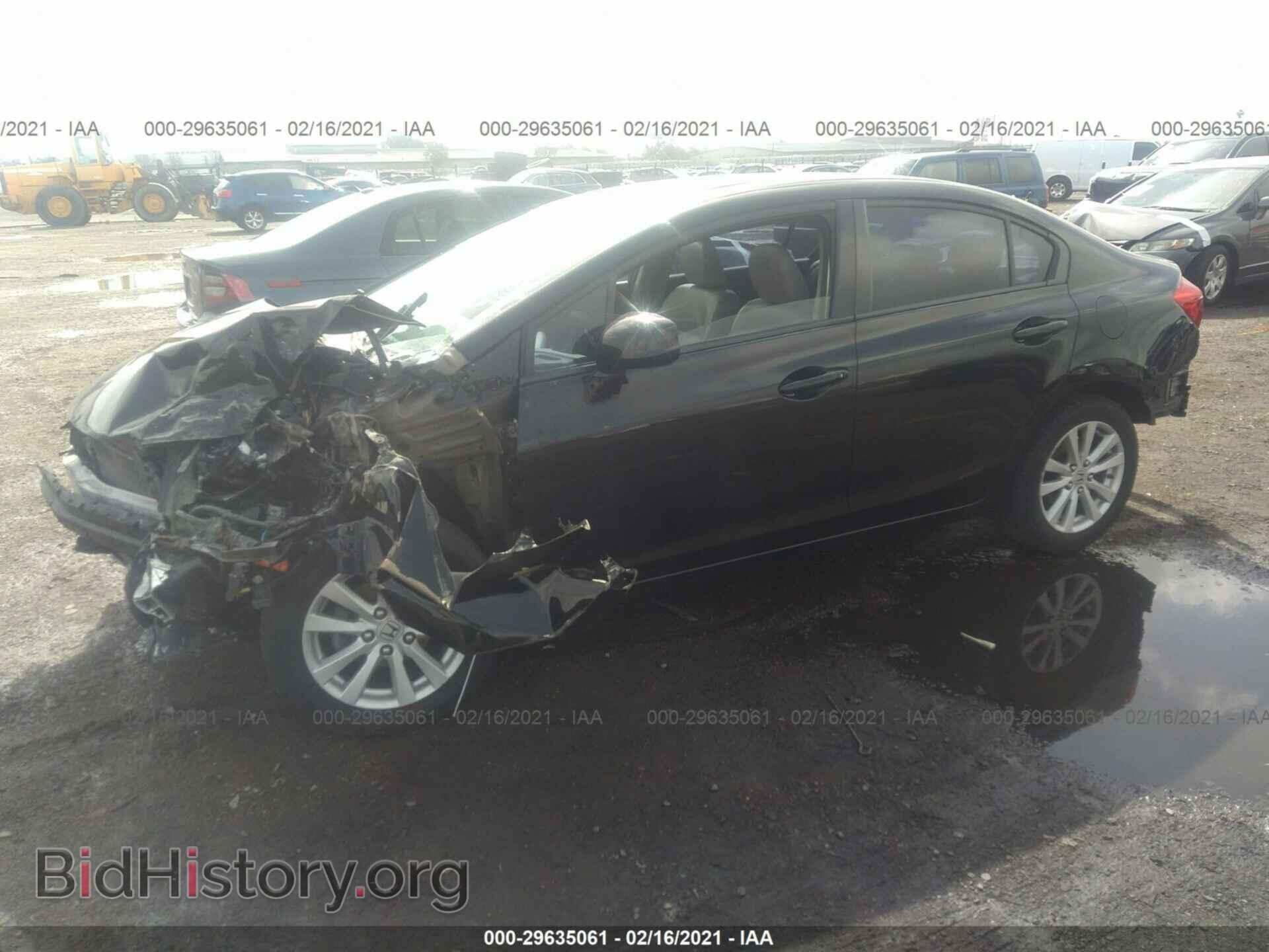 2012 HONDA CIVIC SDN - VIN: 2HGFB2F91CH527231 - Фото 2