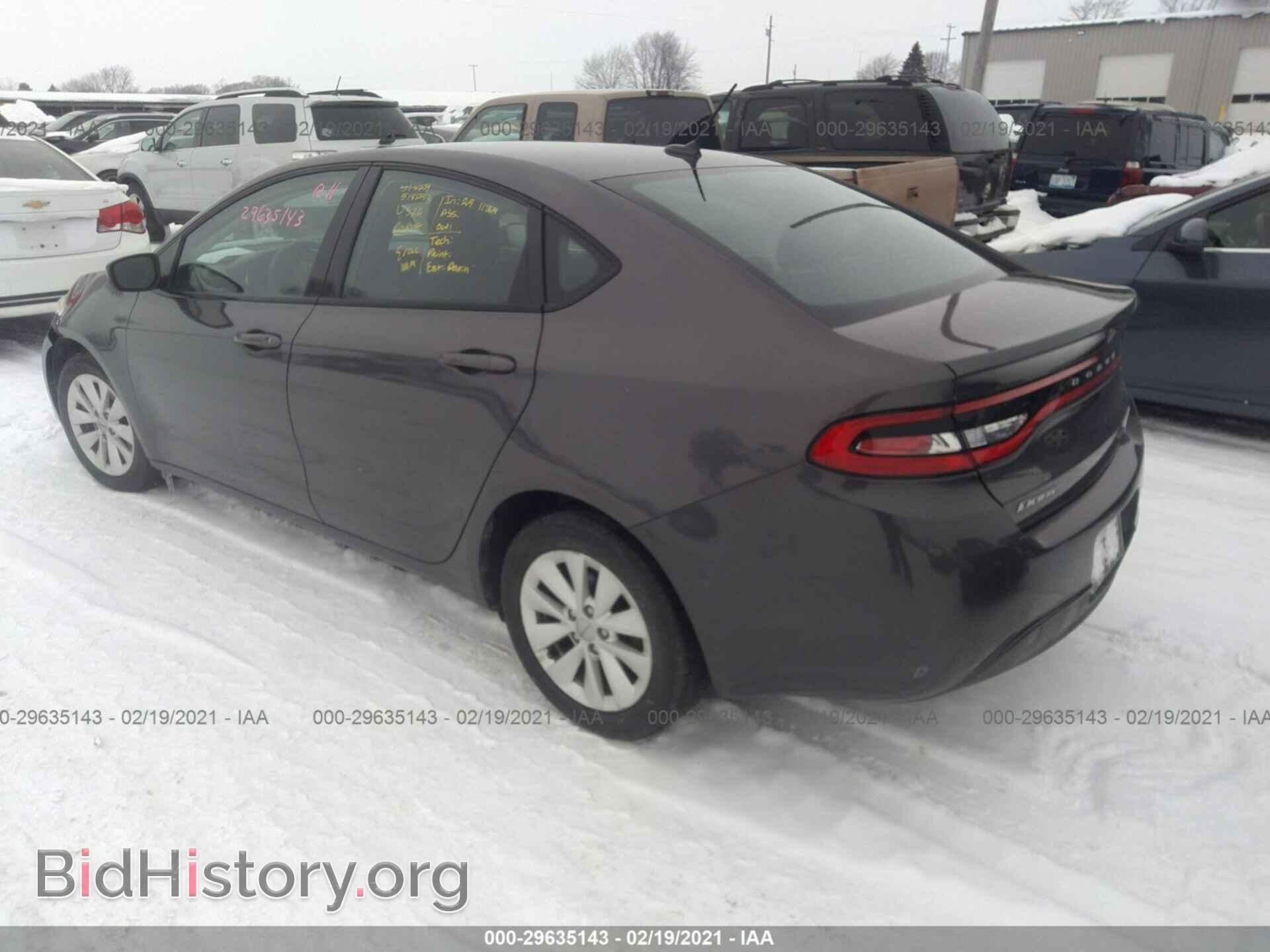 2014 DODGE DART - VIN: 1C3CDFDHXED867270 - Фото 3