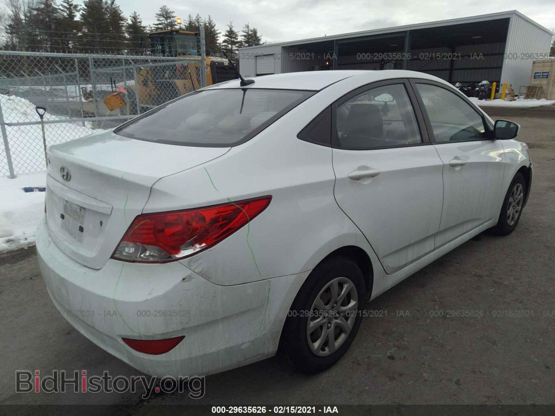 2013 HYUNDAI ACCENT - VIN: KMHCT4AE0DU487121 - Фото 4