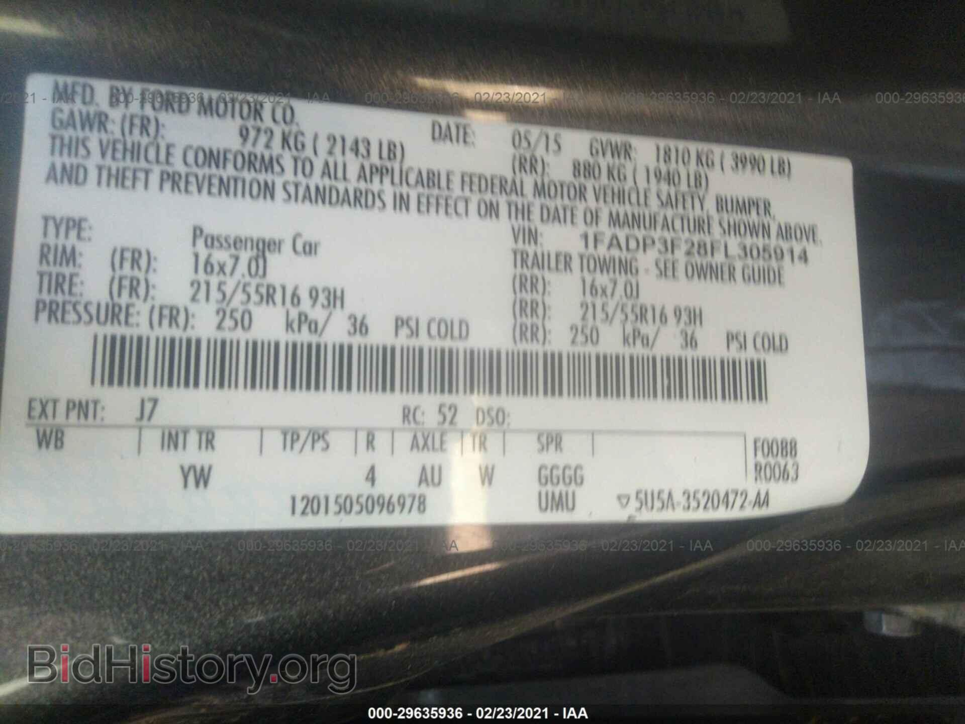 2015 FORD FOCUS - VIN: 1FADP3F28FL305914 - Photo 9