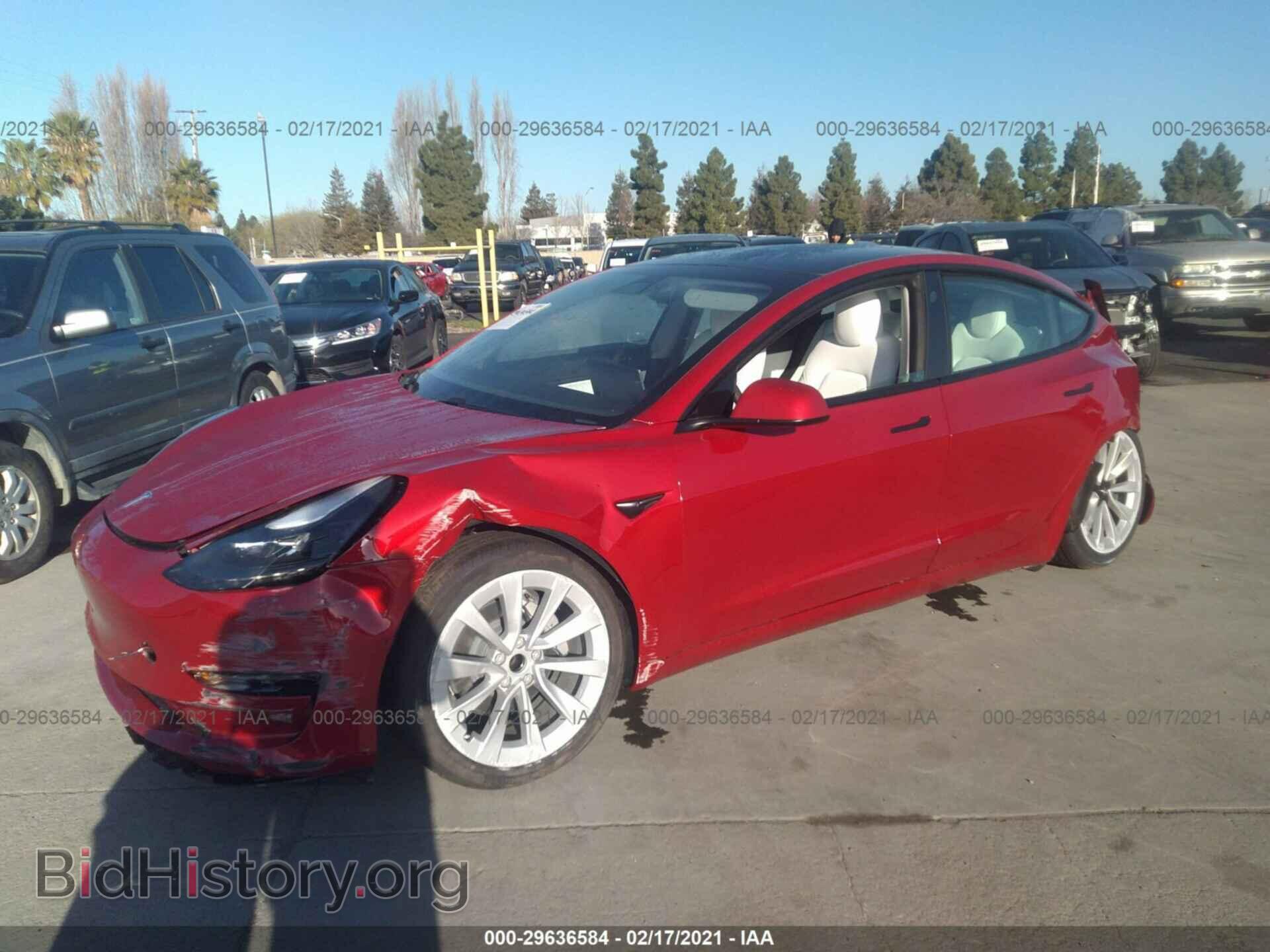 2021 TESLA MODEL 3 - VIN: 5YJ3E1EA1MF877531 - Фото 2