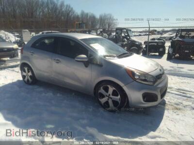 2012 Kia RIO SX, серебристый — VIN KNADN5A32C6078559, IAAI