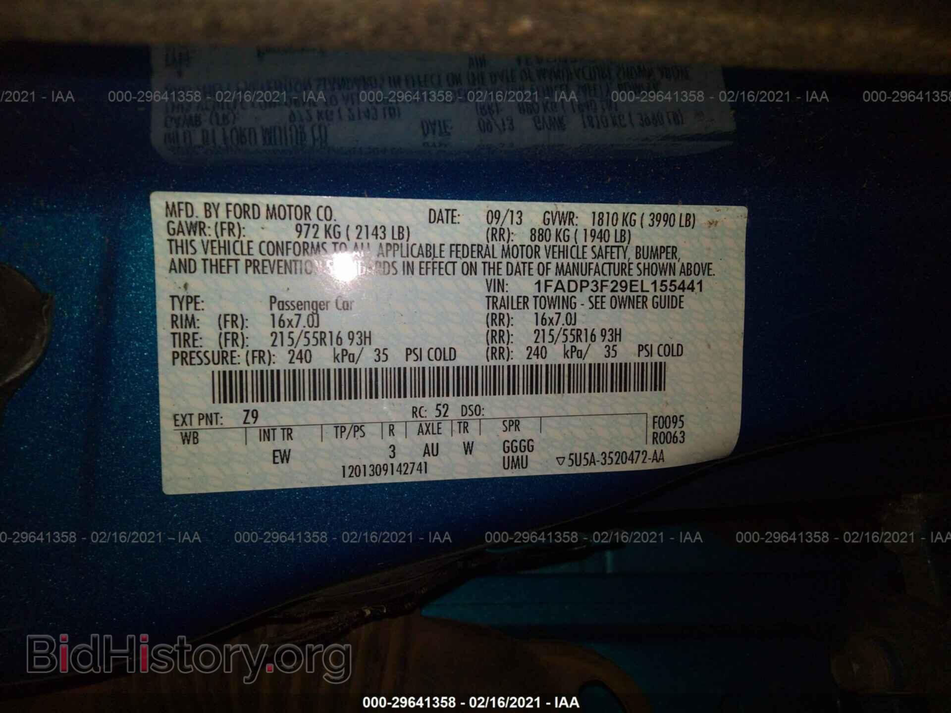 2014 FORD FOCUS - VIN: 1FADP3F29EL155441 - Photo 9
