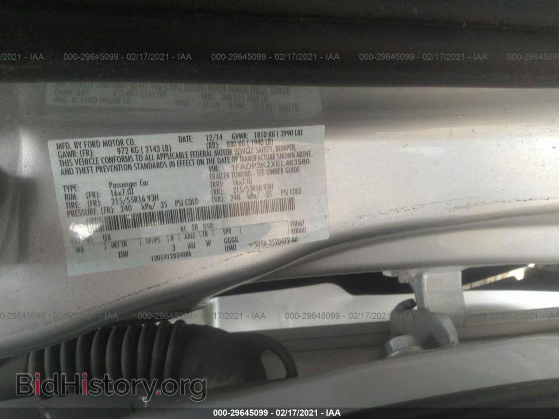 2014 FORD FOCUS - VIN: 1FADP3K2XEL463580 - Photo 9