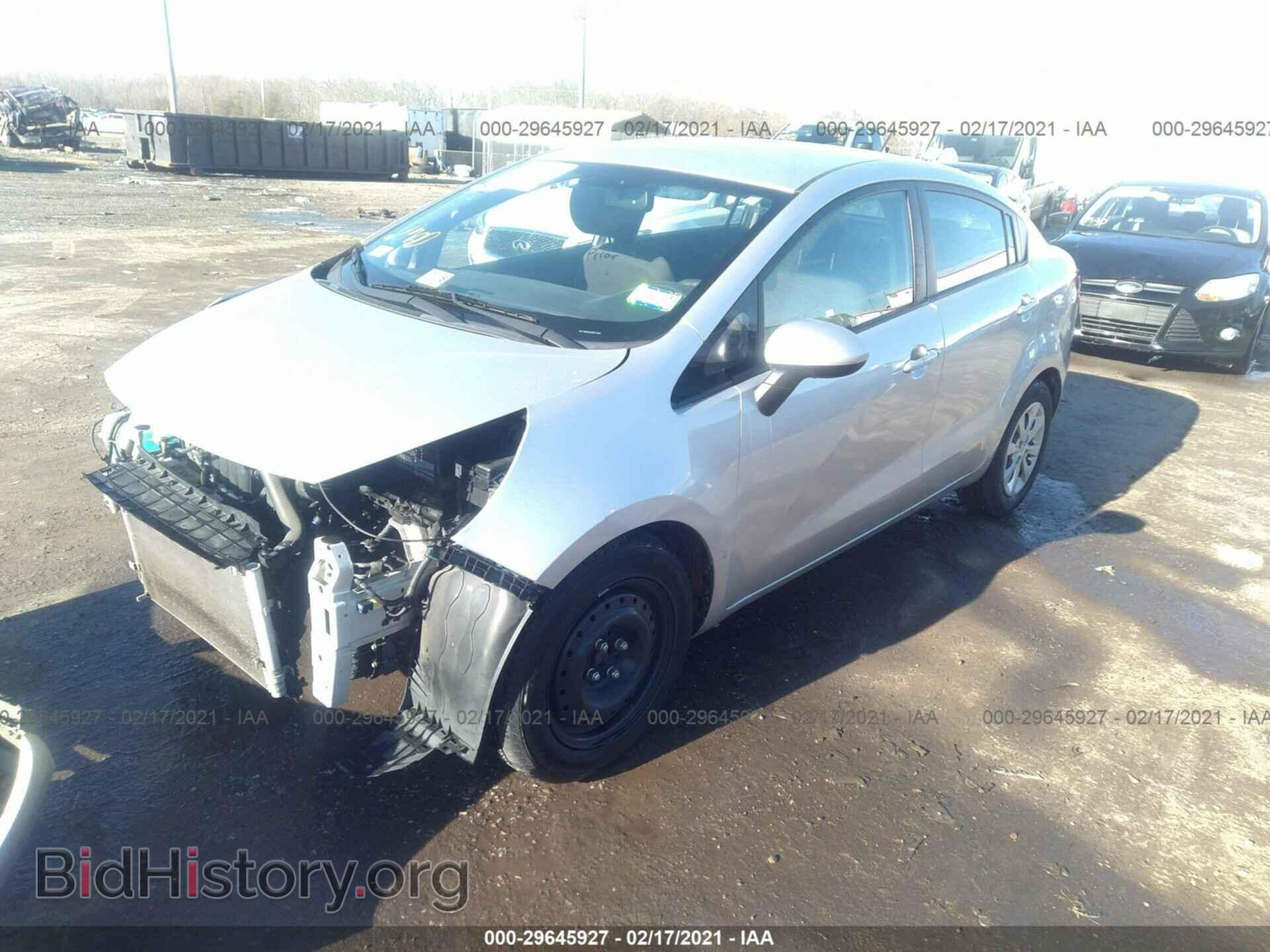 2013 KIA RIO - VIN: KNADN4A33D6230151 - Фото 2