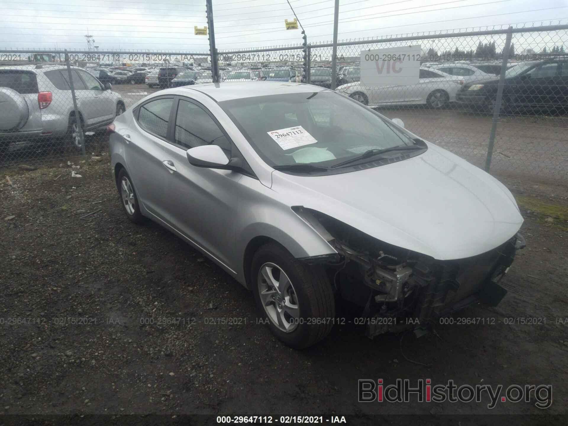 Photo 5NPDH4AE1FH560035 - HYUNDAI ELANTRA 2015