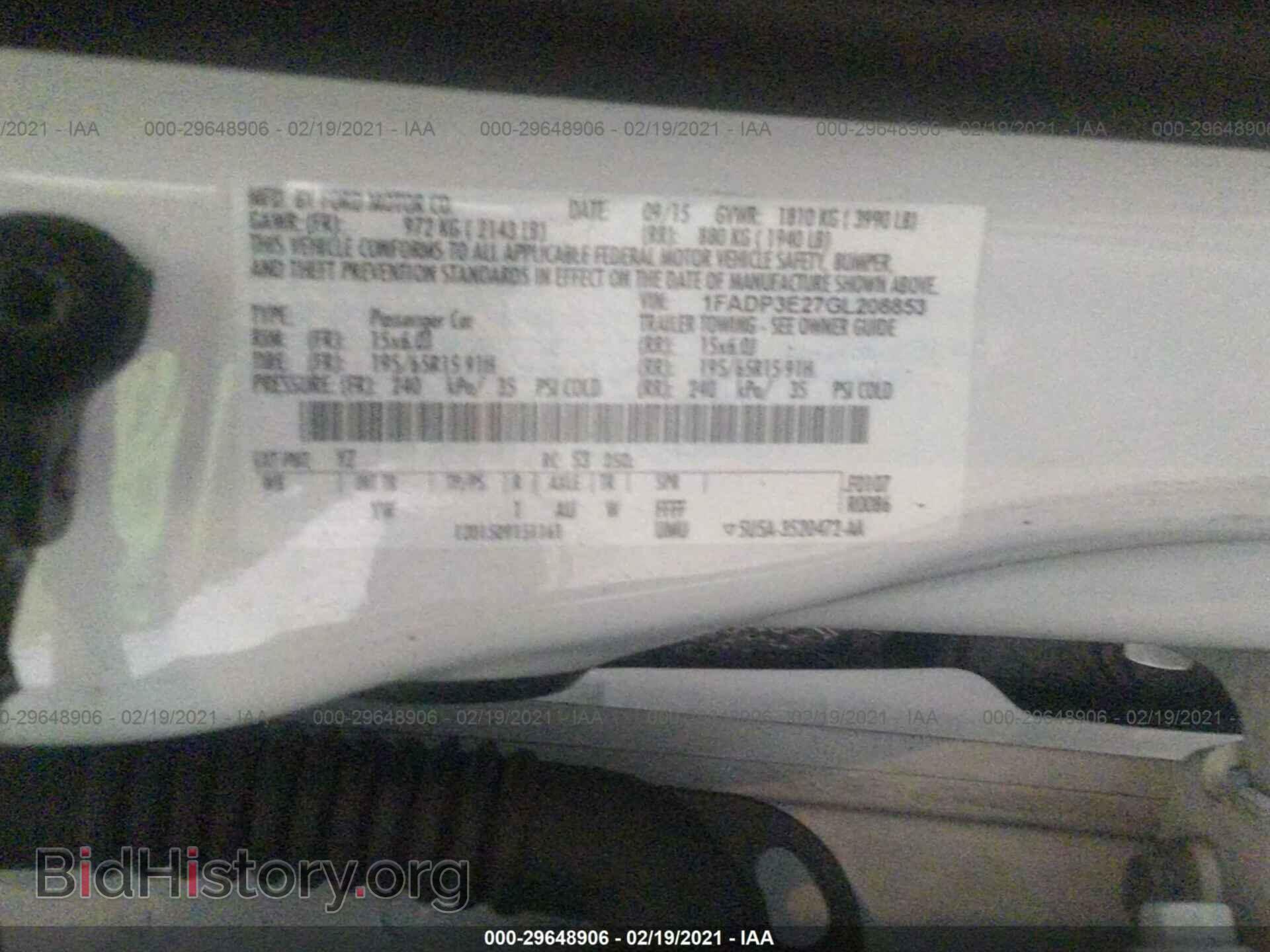 2016 FORD FOCUS - VIN: 1FADP3E27GL208853 - Фото 9