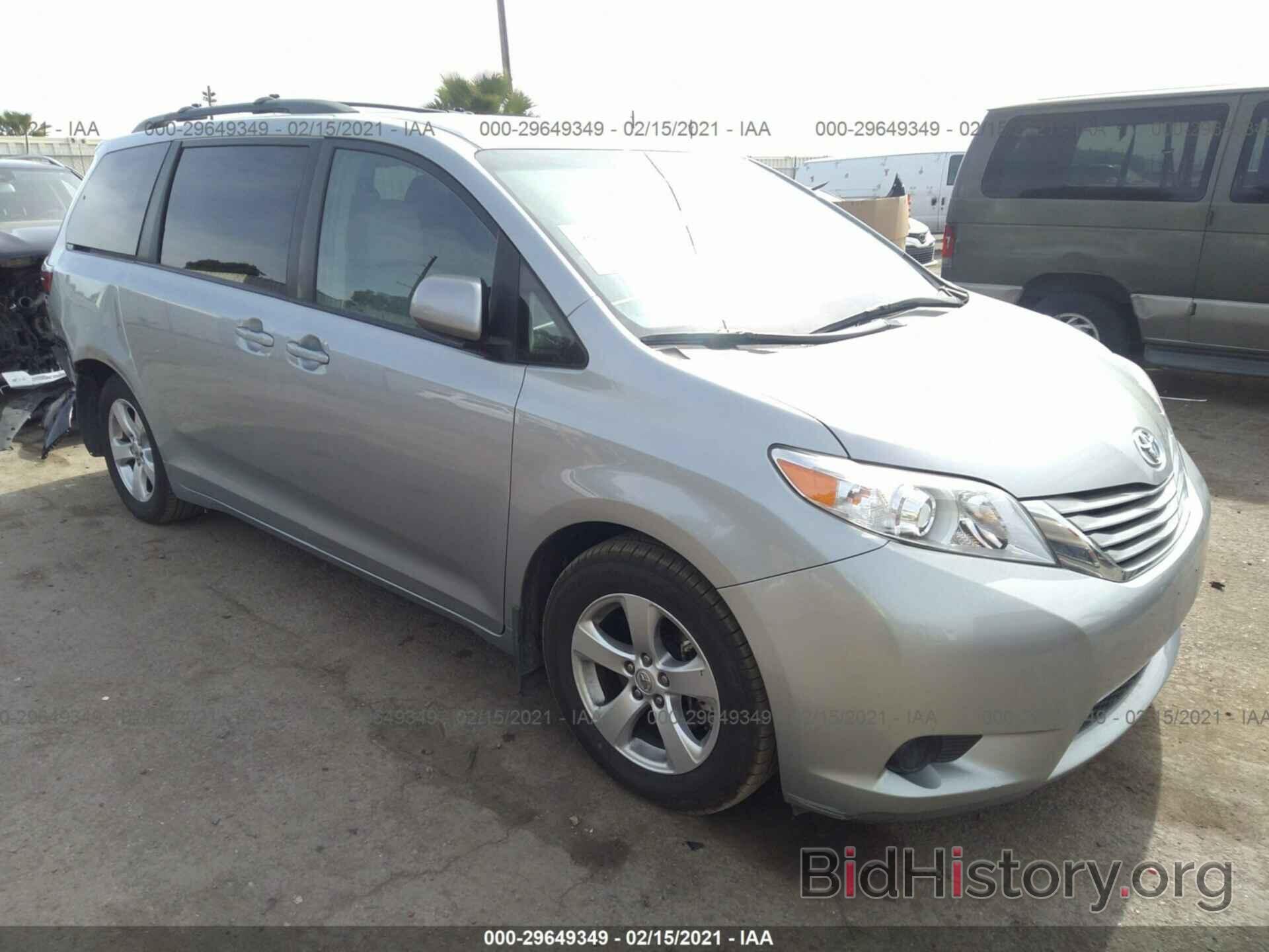 Фотография 5TDKK3DC1GS750748 - TOYOTA SIENNA 2016