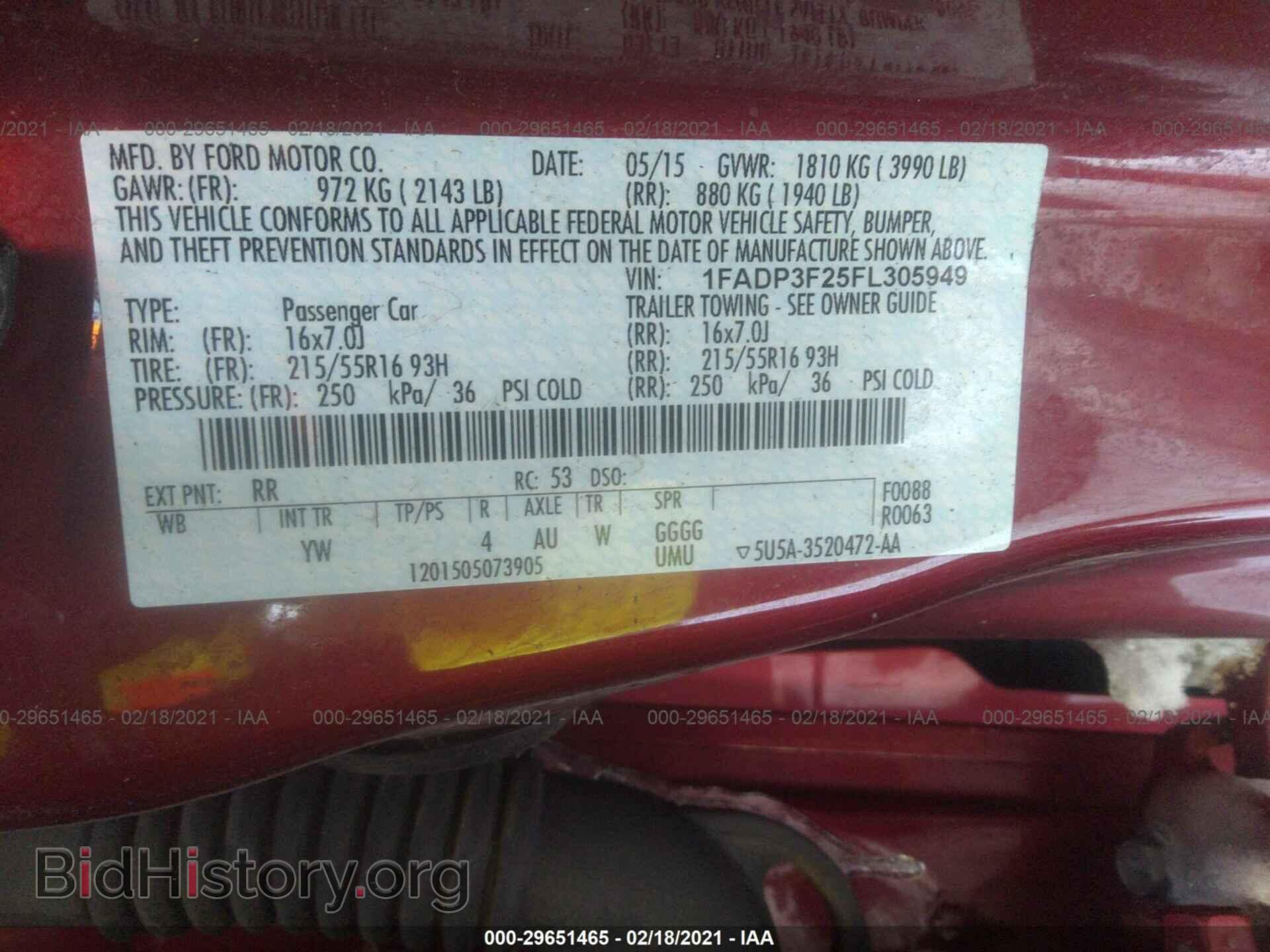 2015 FORD FOCUS - VIN: 1FADP3F25FL305949 - Фото 9