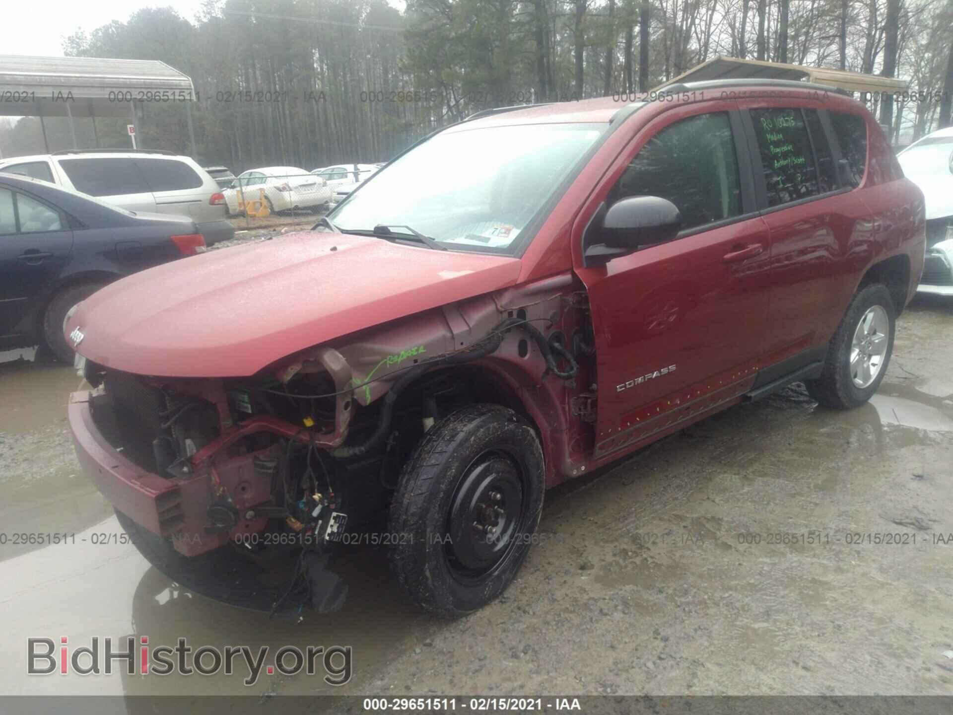 2014 JEEP COMPASS - VIN: 1C4NJCBA3ED801290 - Фото 2