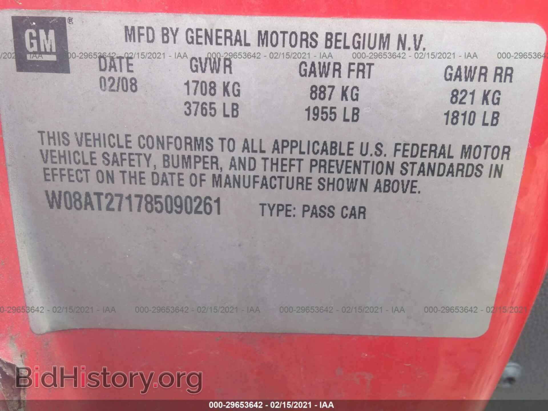 2008 SATURN ASTRA - VIN: W08AT271785090261 - Фото 9