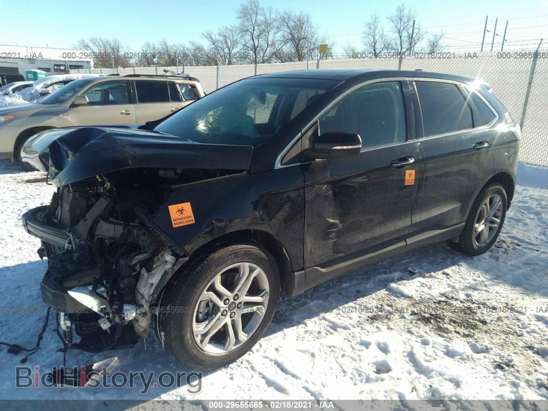 2015 FORD EDGE - VIN: 2FMTK4K9XFBB74509 - Фото 2