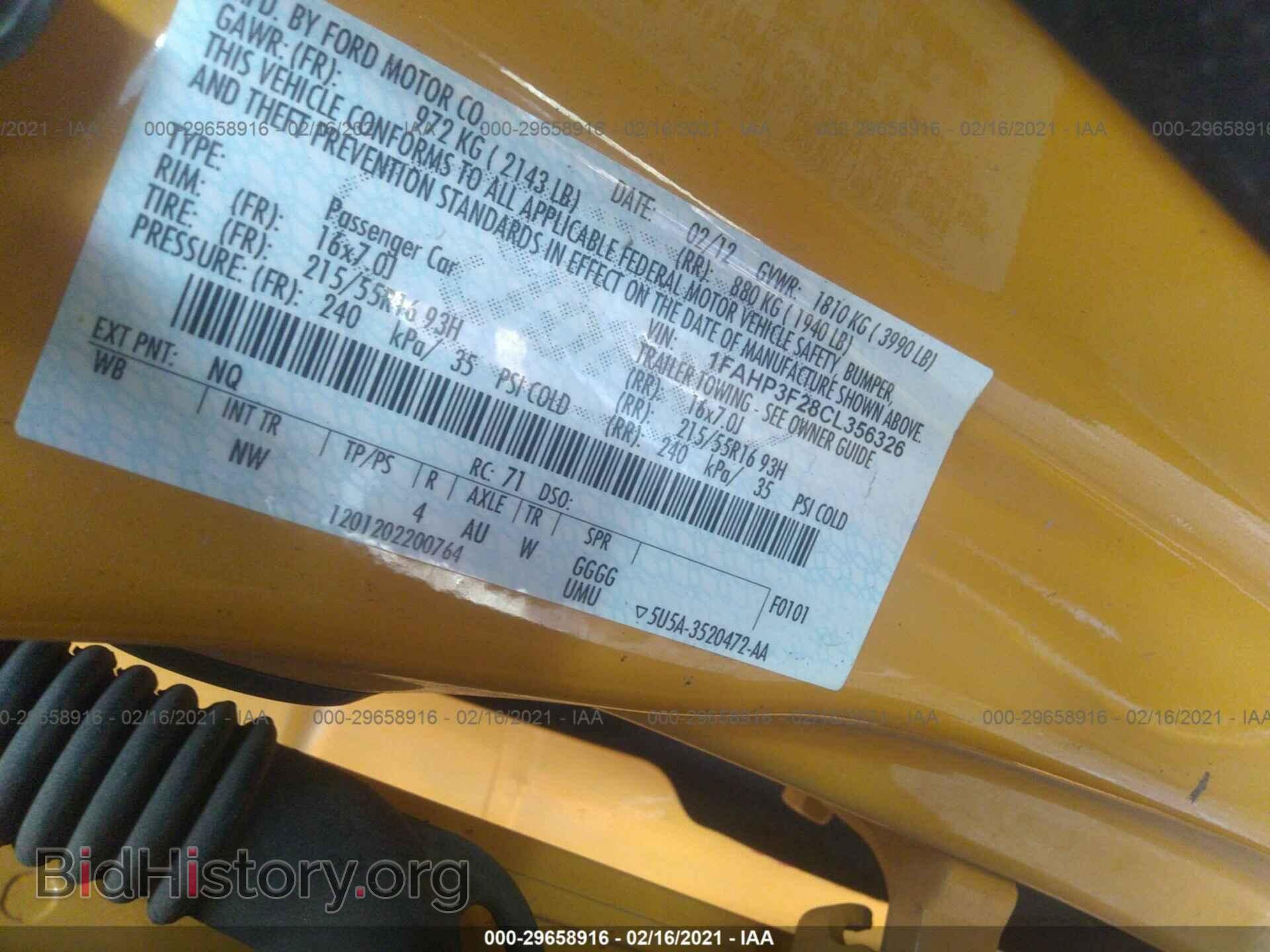 2012 FORD FOCUS - VIN: 1FAHP3F28CL356326 - Photo 9