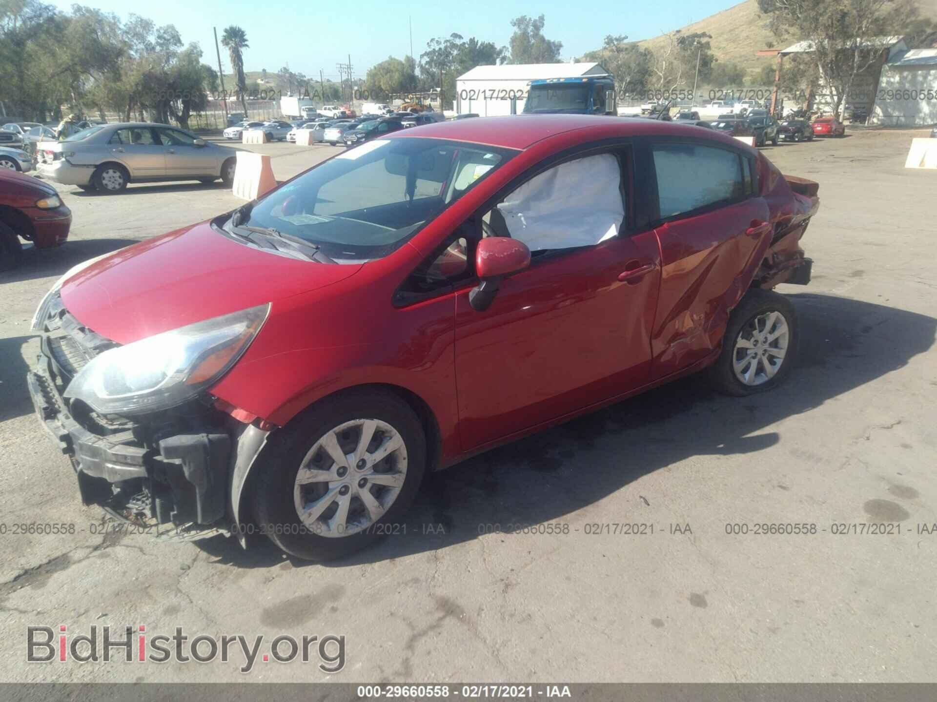 2014 KIA RIO - VIN: KNADM4A31E6399542 - Фото 2