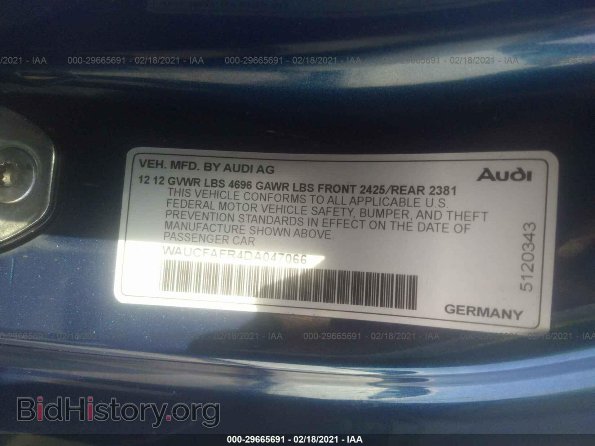2013 AUDI A5 - VIN: WAUCFAFR4DA047066 - Photo 9