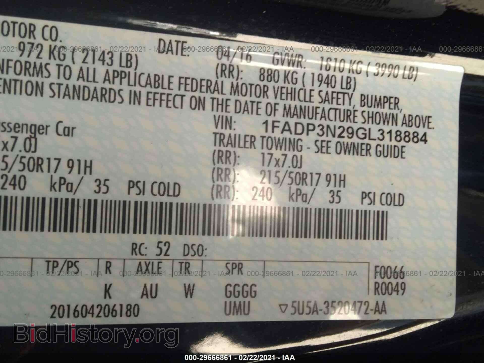 2016 FORD FOCUS - VIN: 1FADP3N29GL318884 - Photo 9