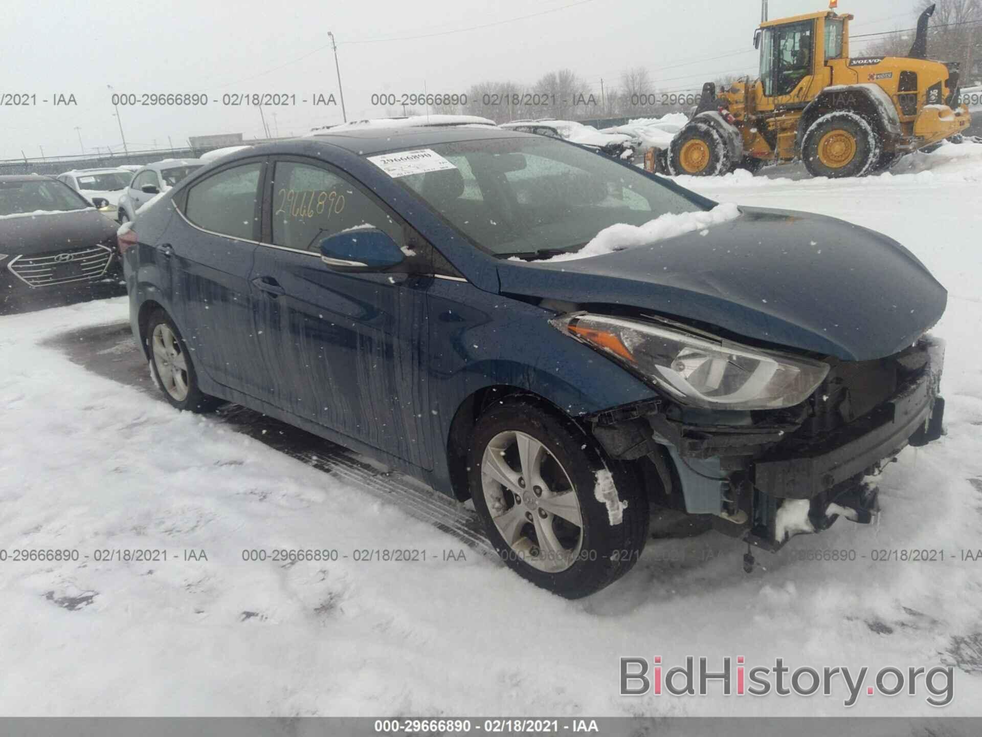 Photo KMHDH4AE8GU481352 - HYUNDAI ELANTRA 2016