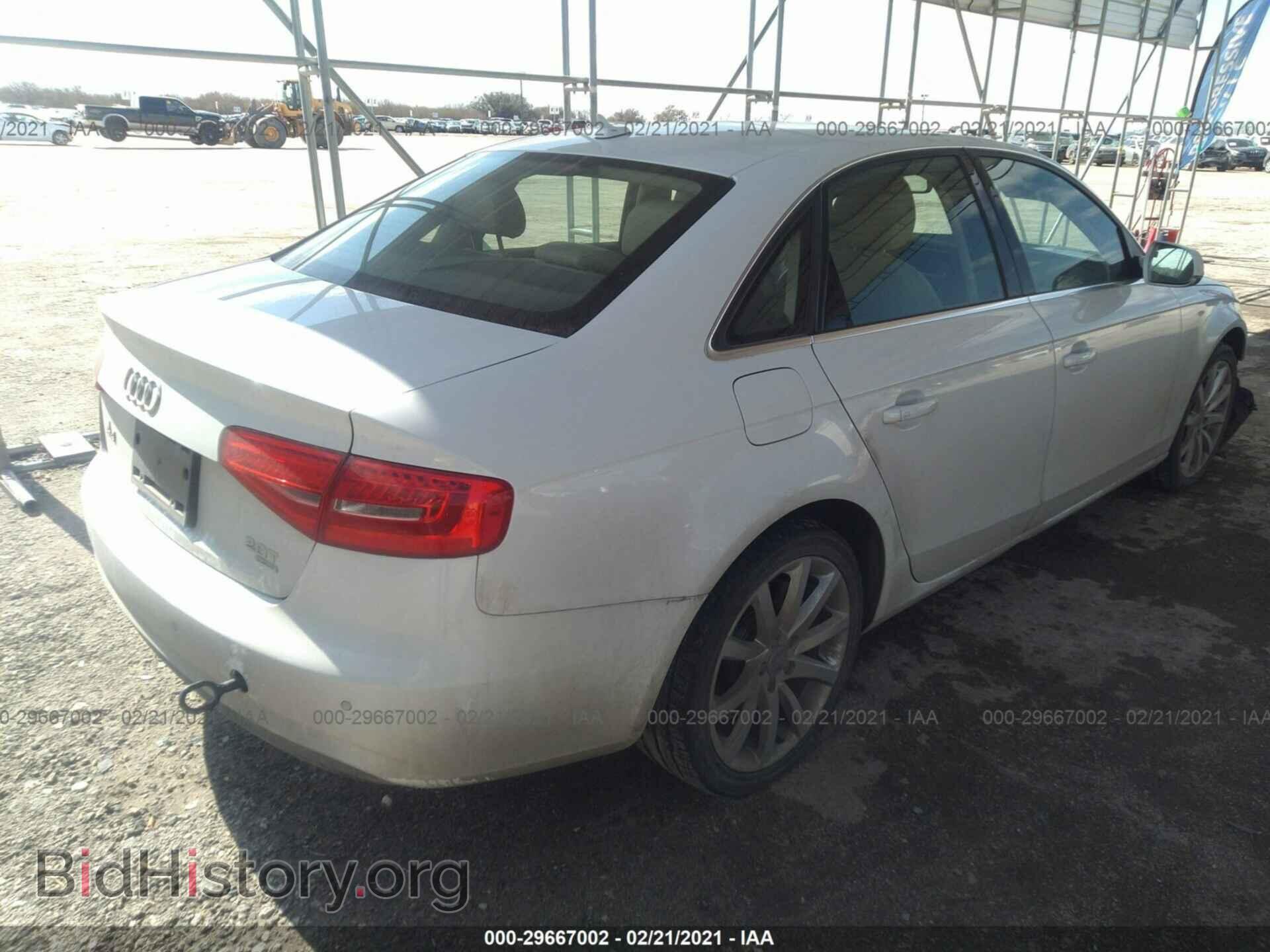 2013 AUDI A4 - VIN: WAUFFAFL8DN029767 - Фото 4