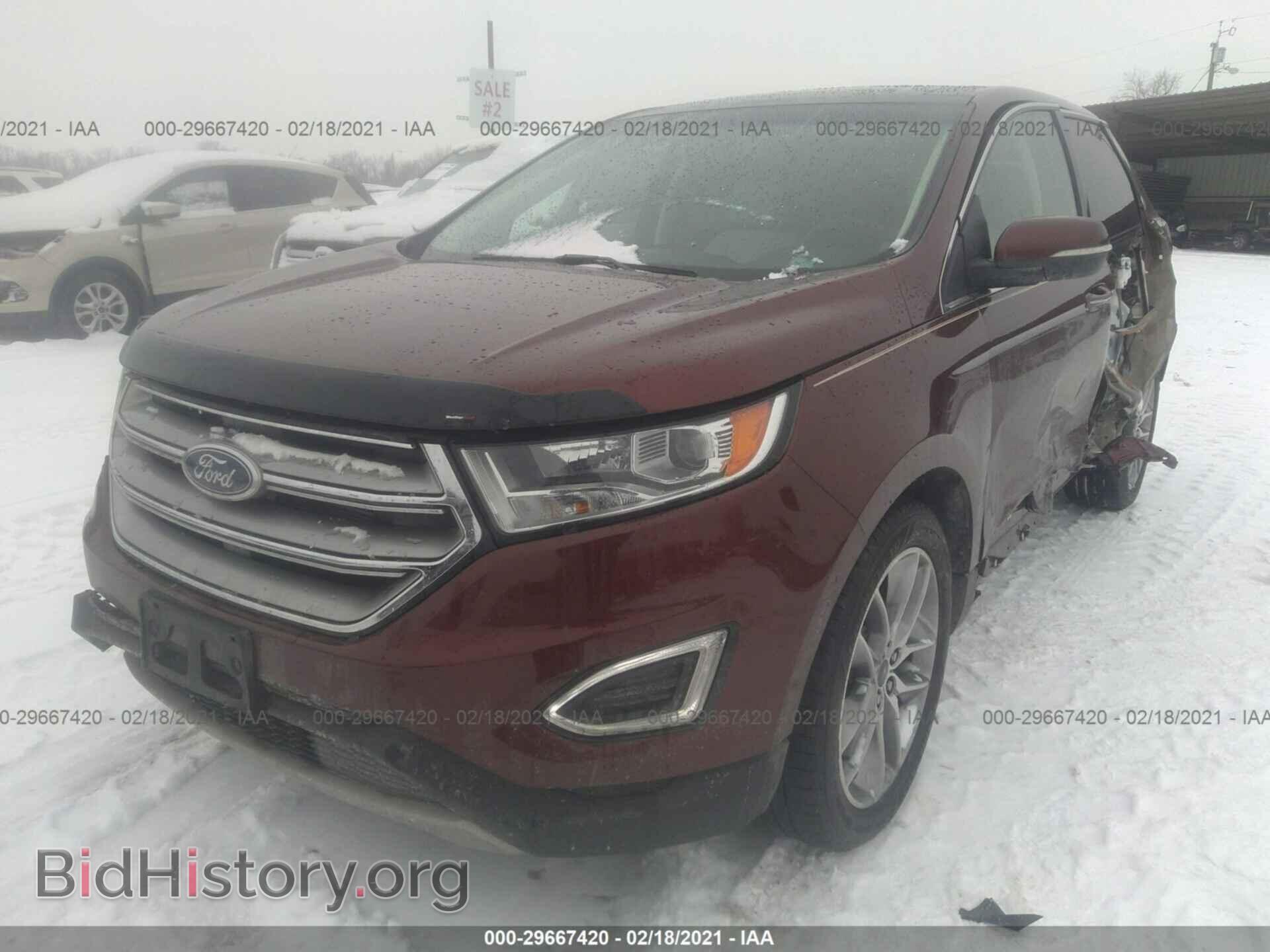 2016 FORD EDGE - VIN: 2FMPK4K83GBC35645 - Photo 2