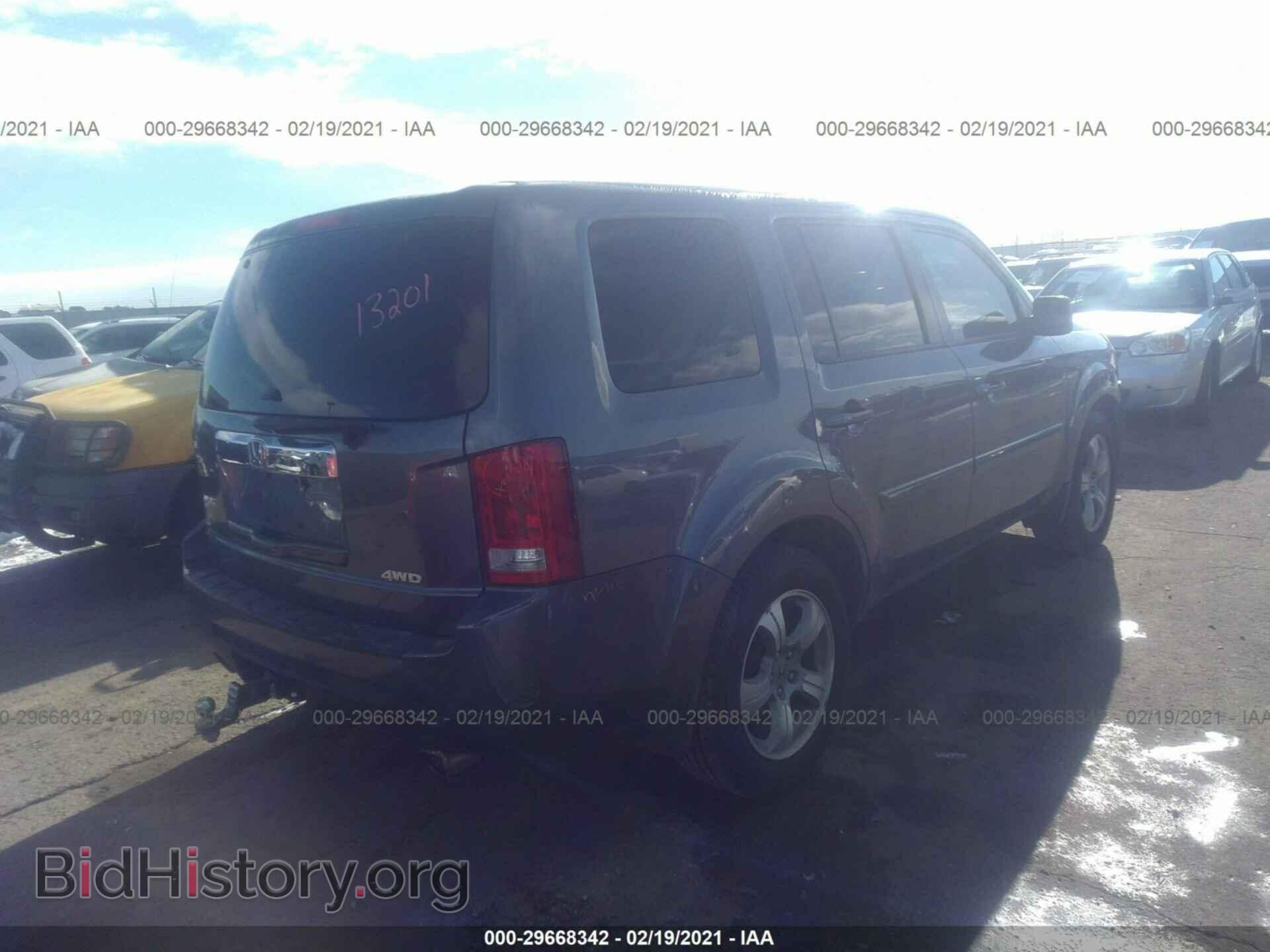 2013 HONDA PILOT - VIN: 5FNYF4H72DB066244 - Фото 4