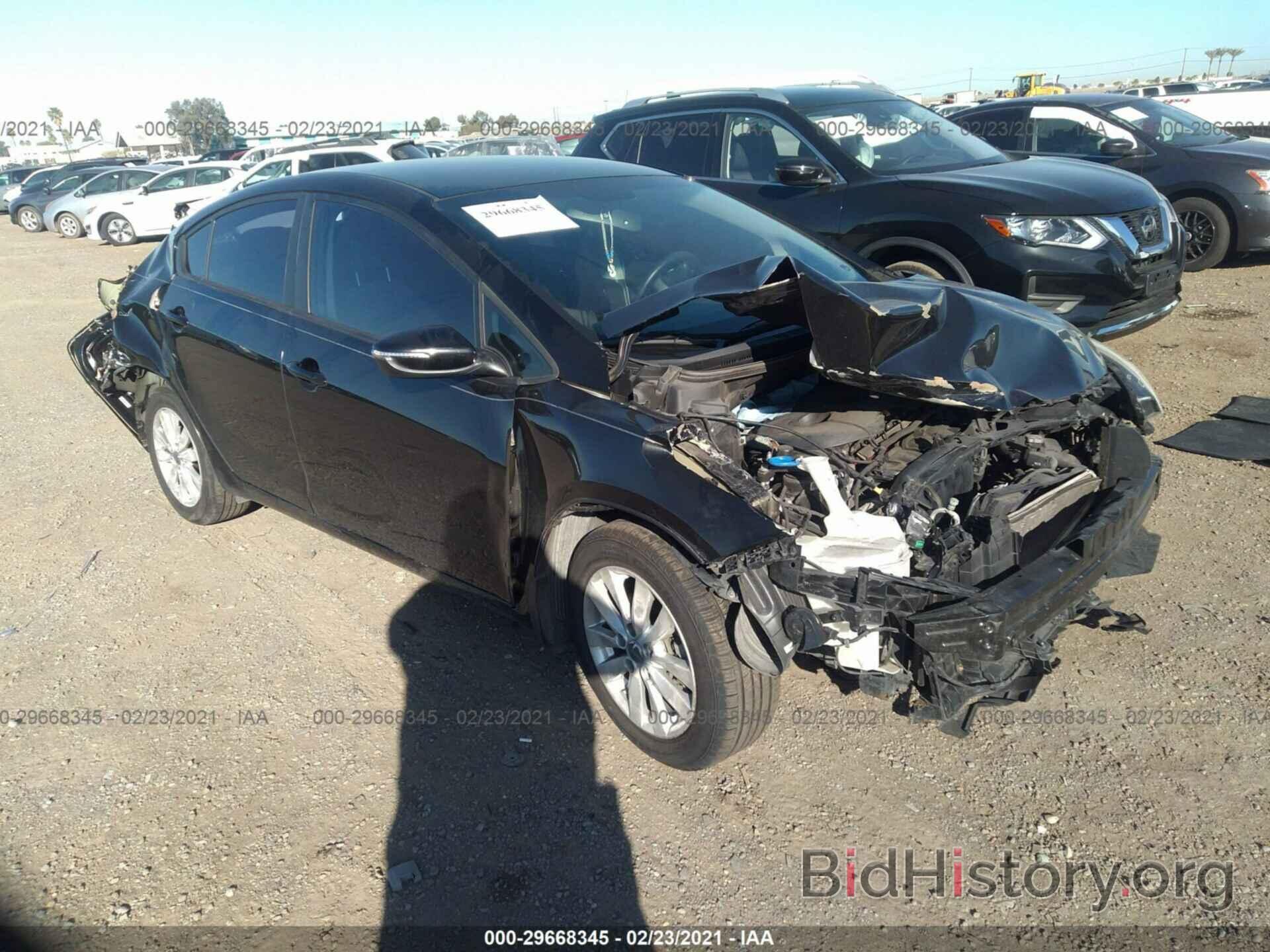 Photo KNAFX4A64E5184821 - KIA FORTE 2014