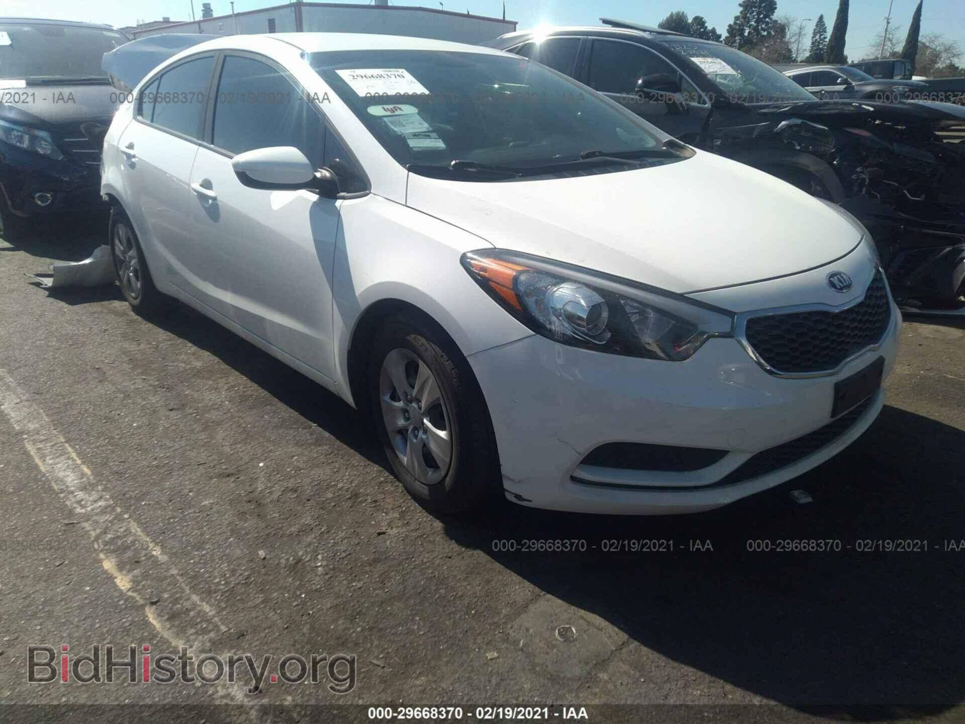 Photo KNAFK4A66G5616780 - KIA FORTE 2016