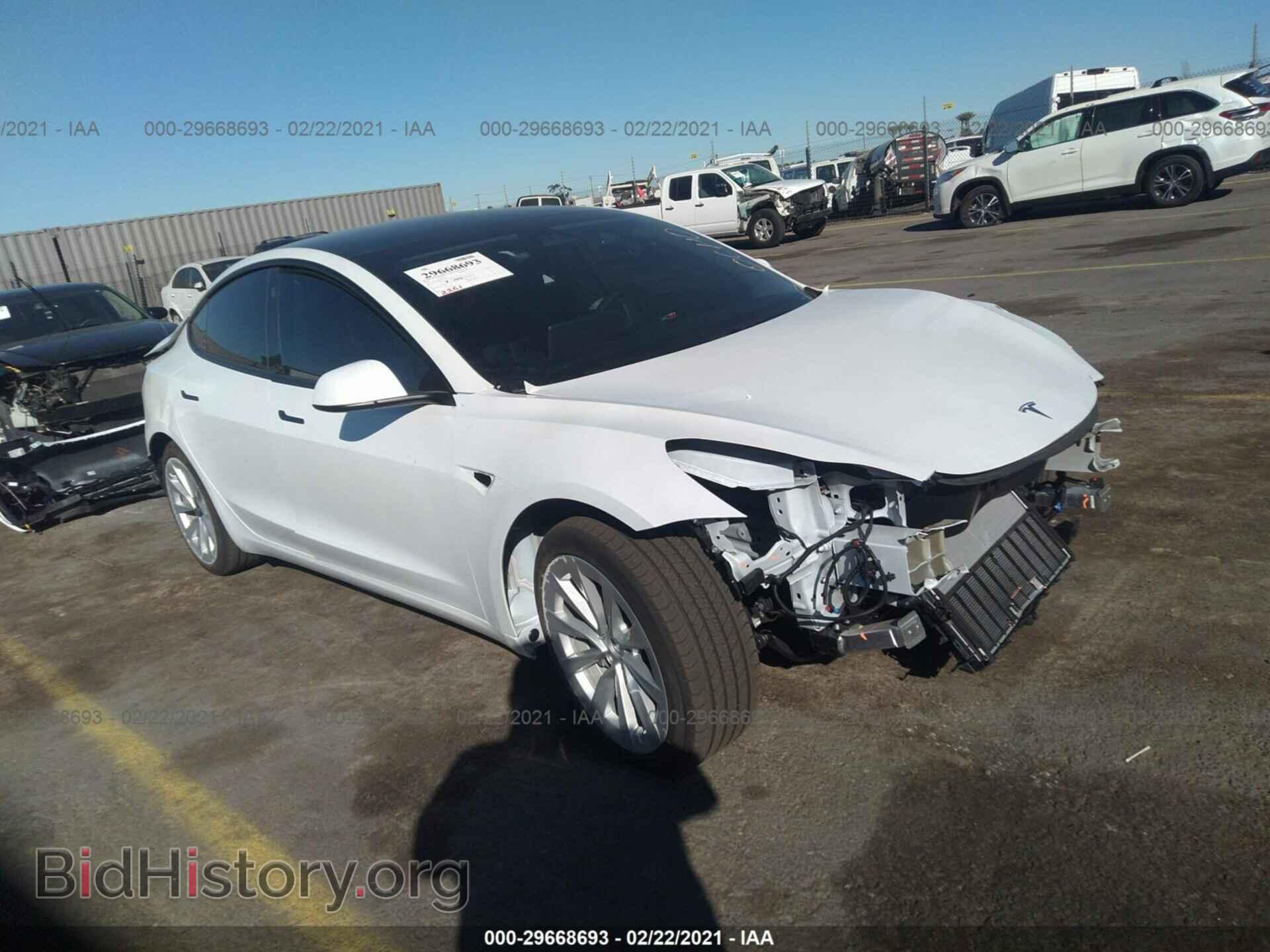 Photo 5YJ3E1EB2MF874291 - TESLA MODEL 3 2021