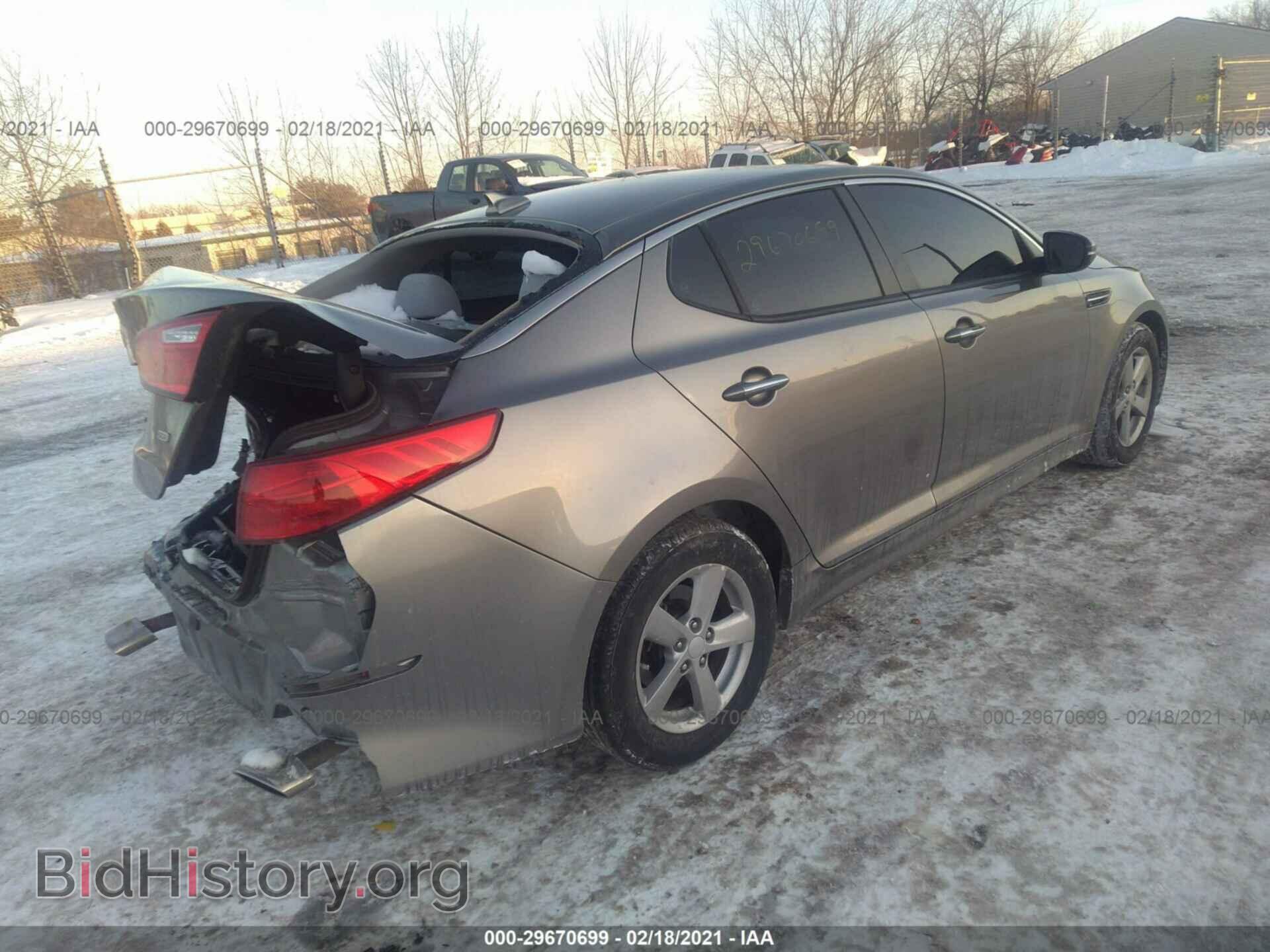 2015 KIA OPTIMA - VIN: 5XXGM4A78FG376331 - Фото 4