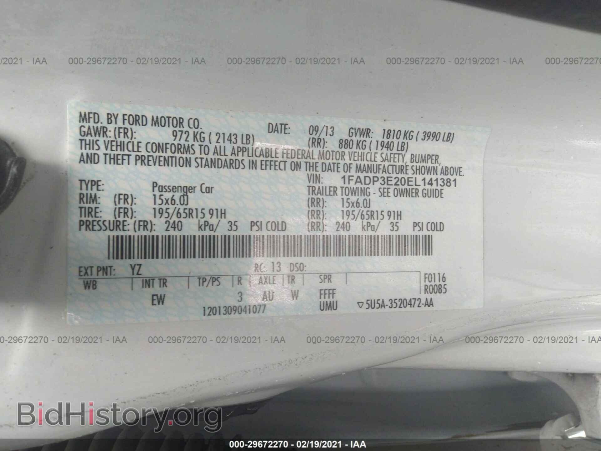 2014 FORD FOCUS - VIN: 1FADP3E20EL141381 - Photo 9