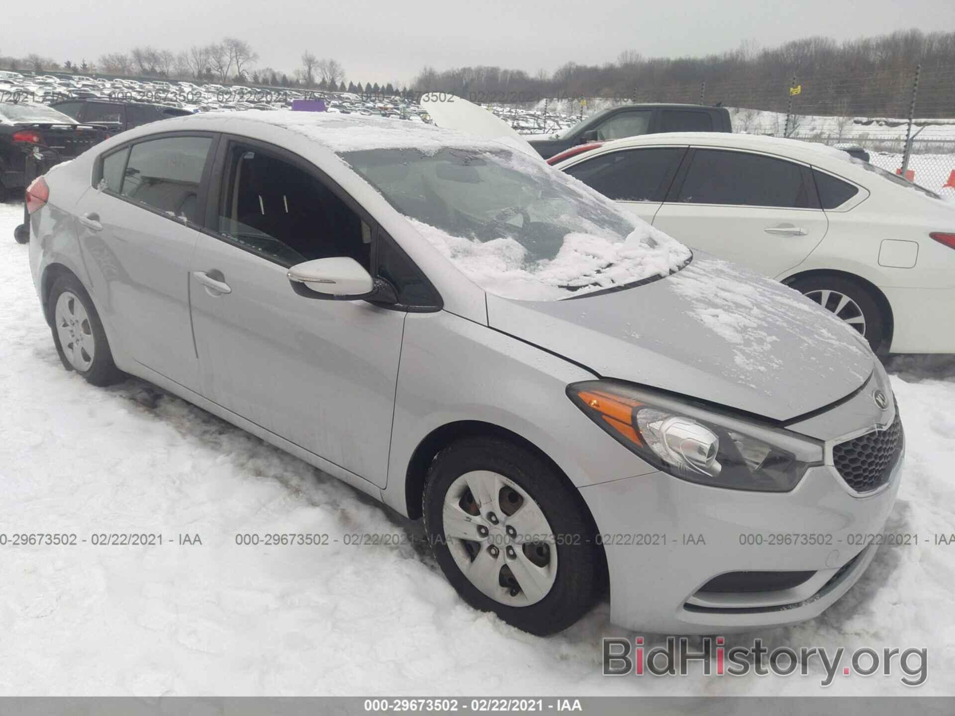 Photo KNAFX4A65G5528059 - KIA FORTE 2016