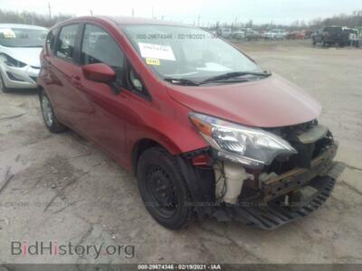 2017 Nissan VERSA NOTE SV, красный — VIN 3N1CE2CP2HL352002, IAAI