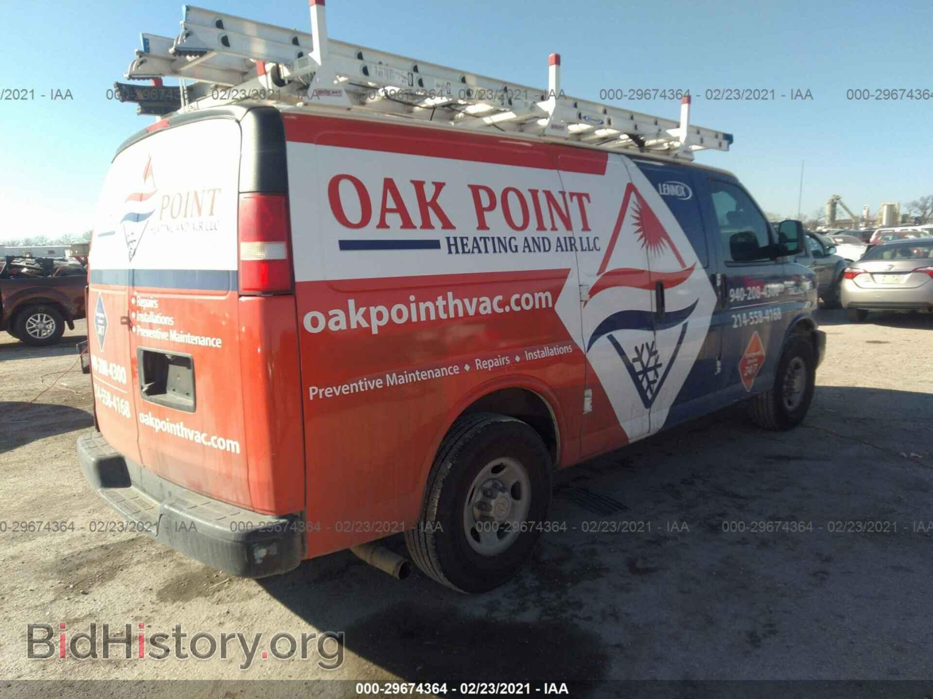 2013 CHEVROLET EXPRESS CARGO VAN - VIN: 1GCWGFBA6D1141427 - Фото 4