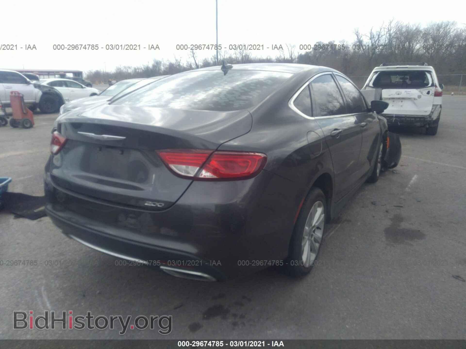 2016 CHRYSLER 200 - VIN: 1C3CCCAG7GN161125 - Фото 4