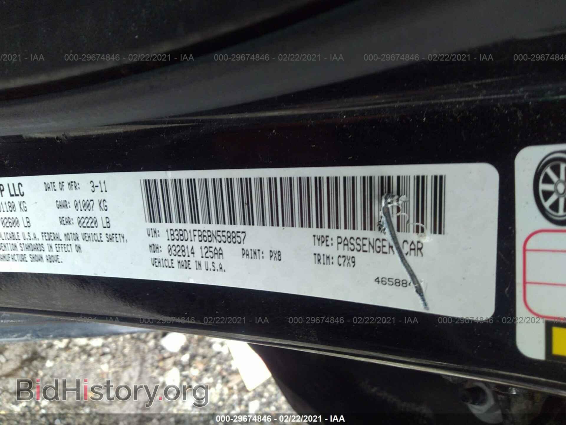 2011 DODGE AVENGER - VIN: 1B3BD1FB6BN558857 - Фото 9