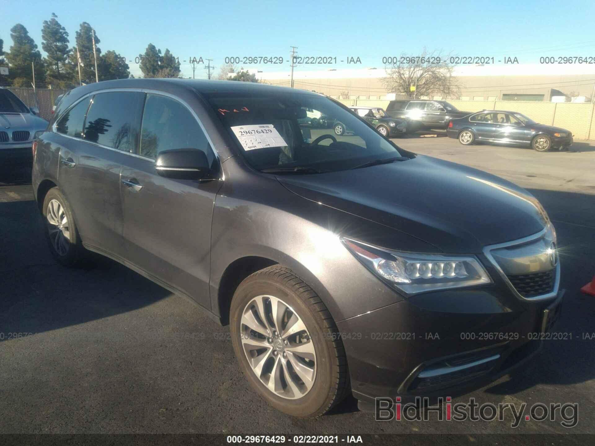 Photo 5FRYD3H46EB017909 - ACURA MDX 2014