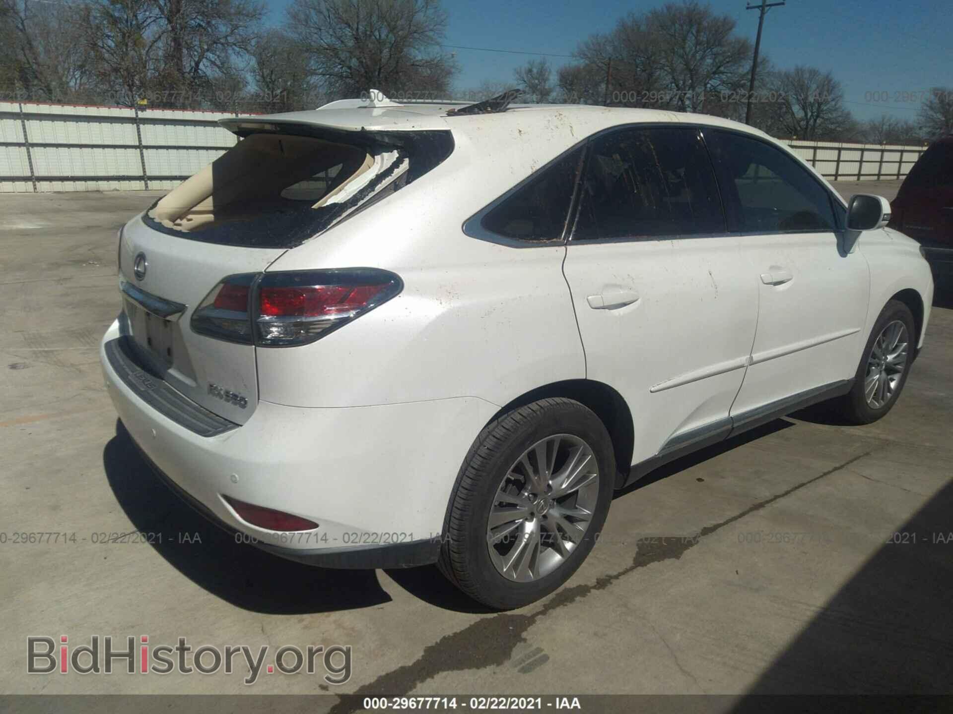 2013 LEXUS RX 350 - VIN: 2T2ZK1BA1DC132026 - Фото 4